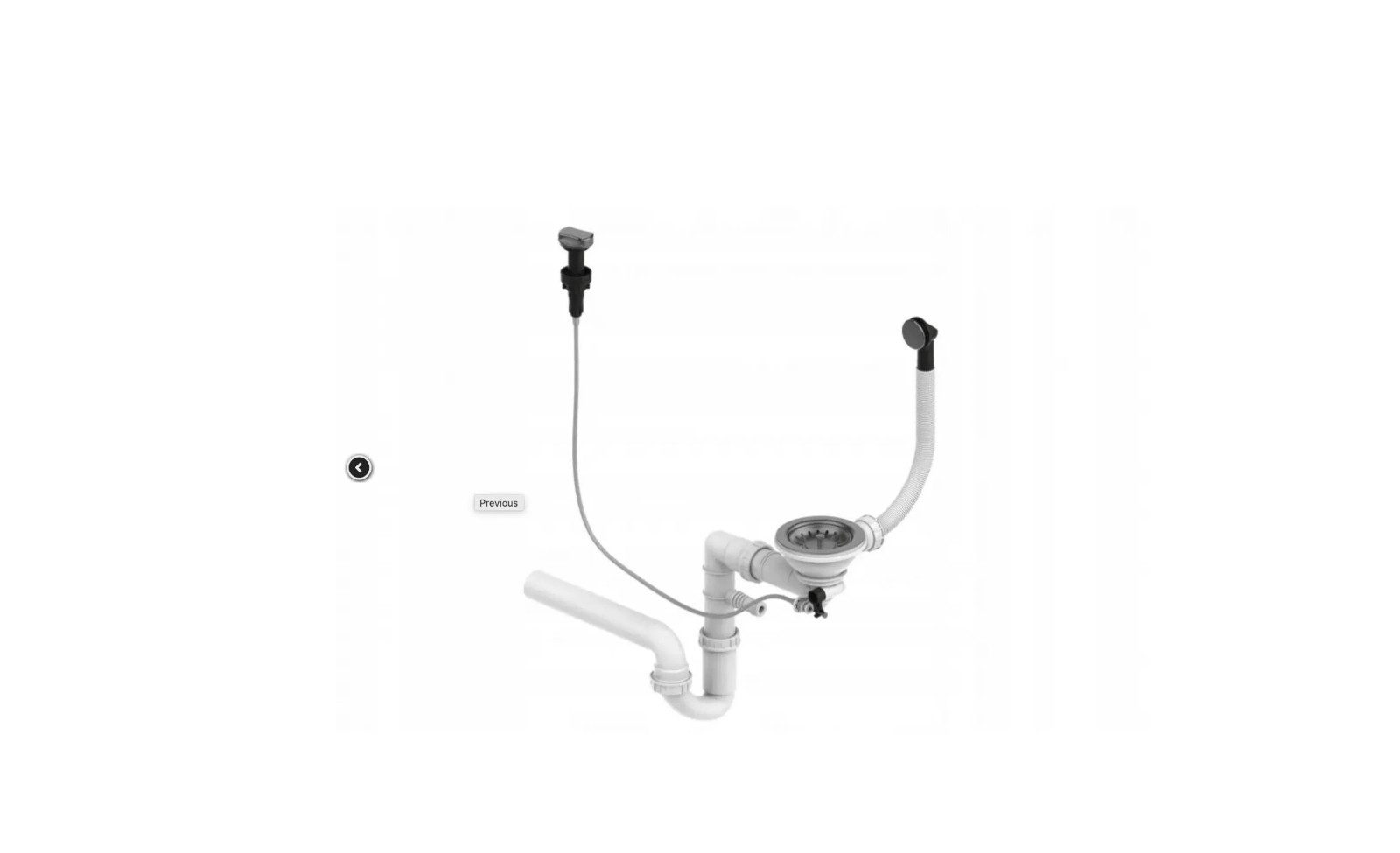 Homeline Granitspüle Spüle Granitspüle Schwarz Küchenspüle Granit mit Automatsiche Siphon, Eckig, 44/44 cm, (Set angebot, 2 St., Mit Automatische Zubehör)