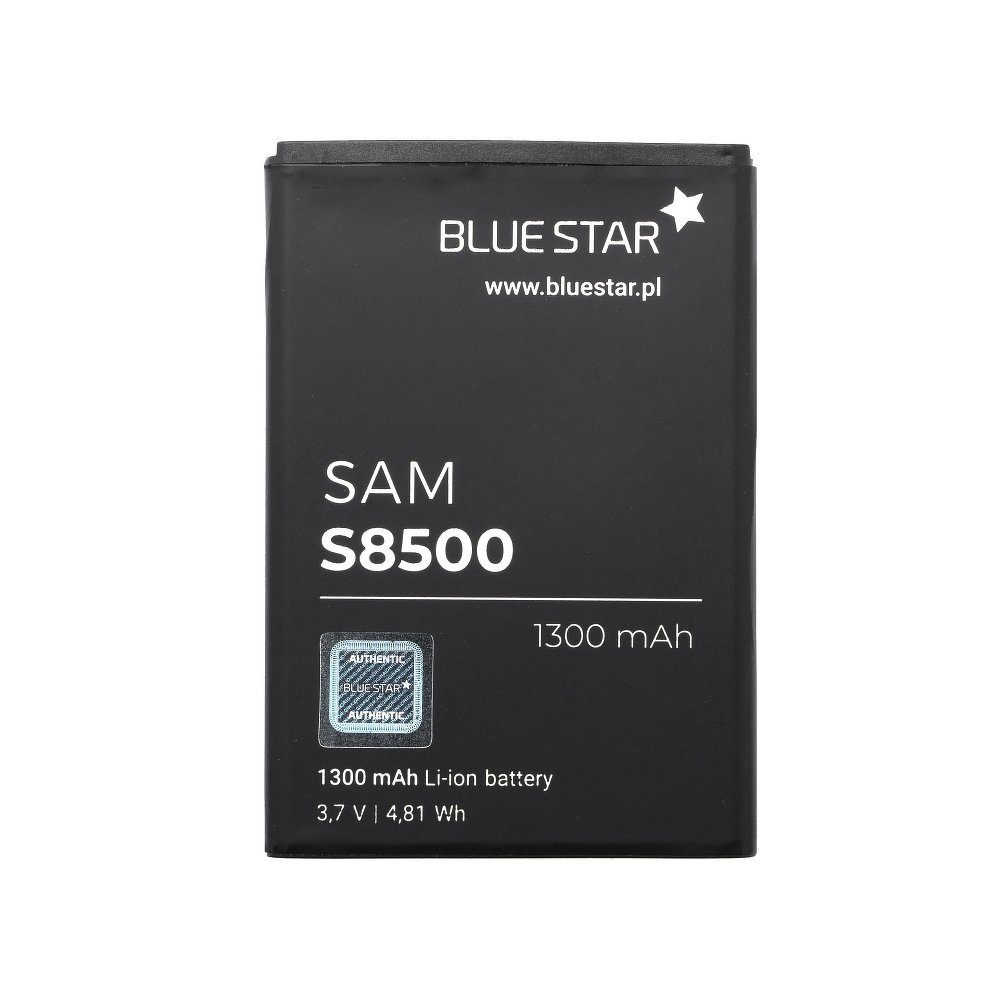 BlueStar Akku Ersatz kompatibel mit Samsung i8910 Omnia HD / M1 Omnia 7 1300 mAh Austausch Batterie Accu EB504465VU Smartphone-Akku