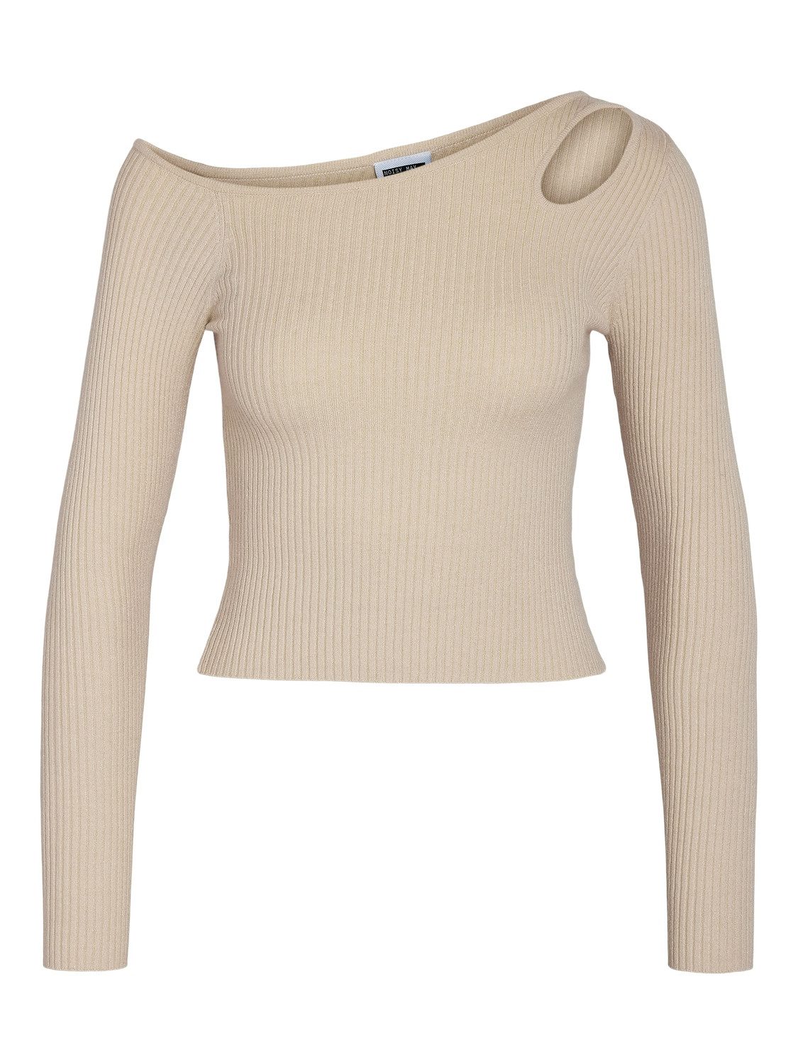 Noisy may Strickpullover Ein-Schulter Slim Fit gestrickt NMFINA L/S ONE SHO günstig online kaufen