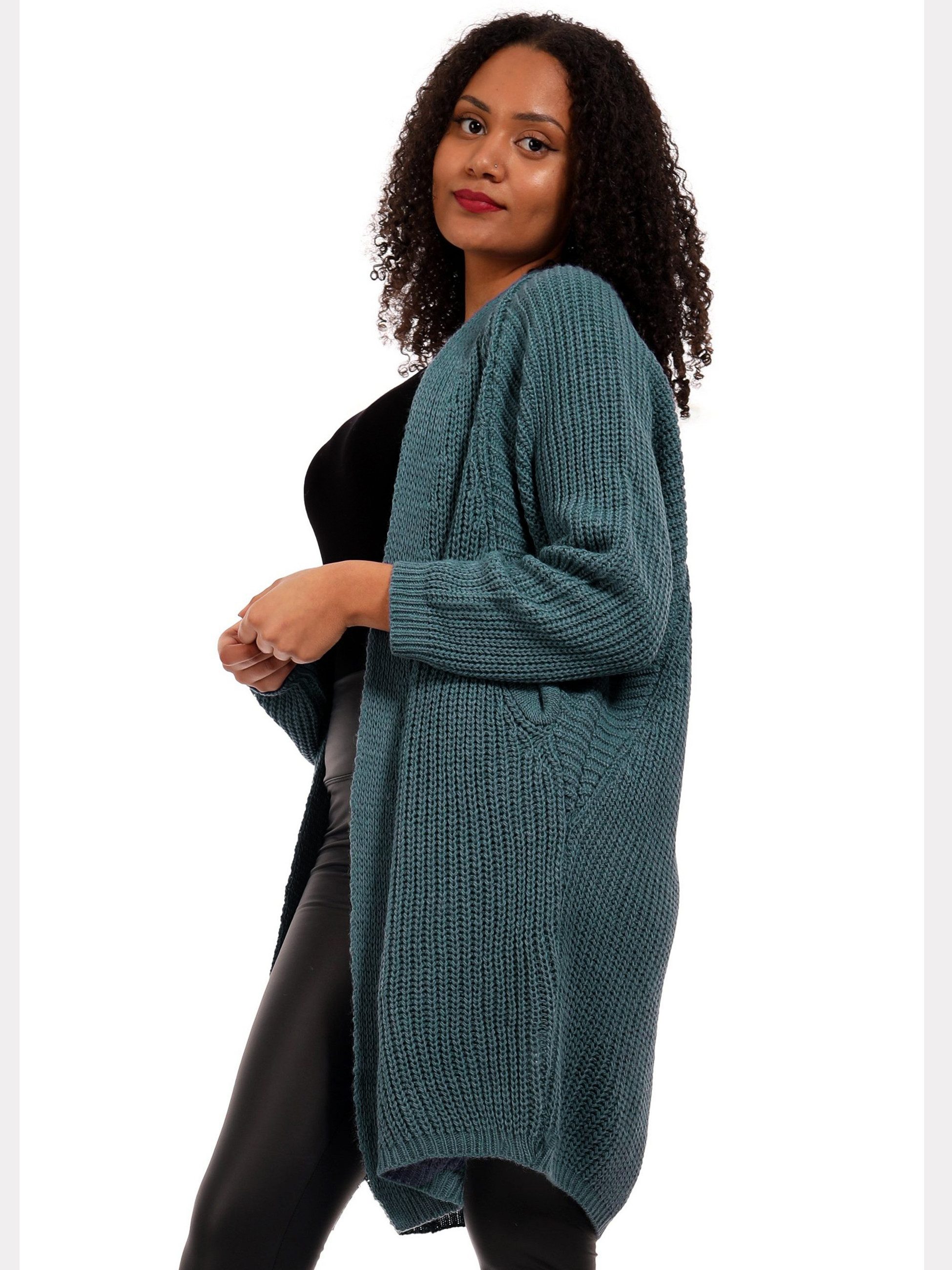 YC Fashion & Style Cardigan Grobstrick-Cardigan im Oversize-Look – One Size günstig online kaufen