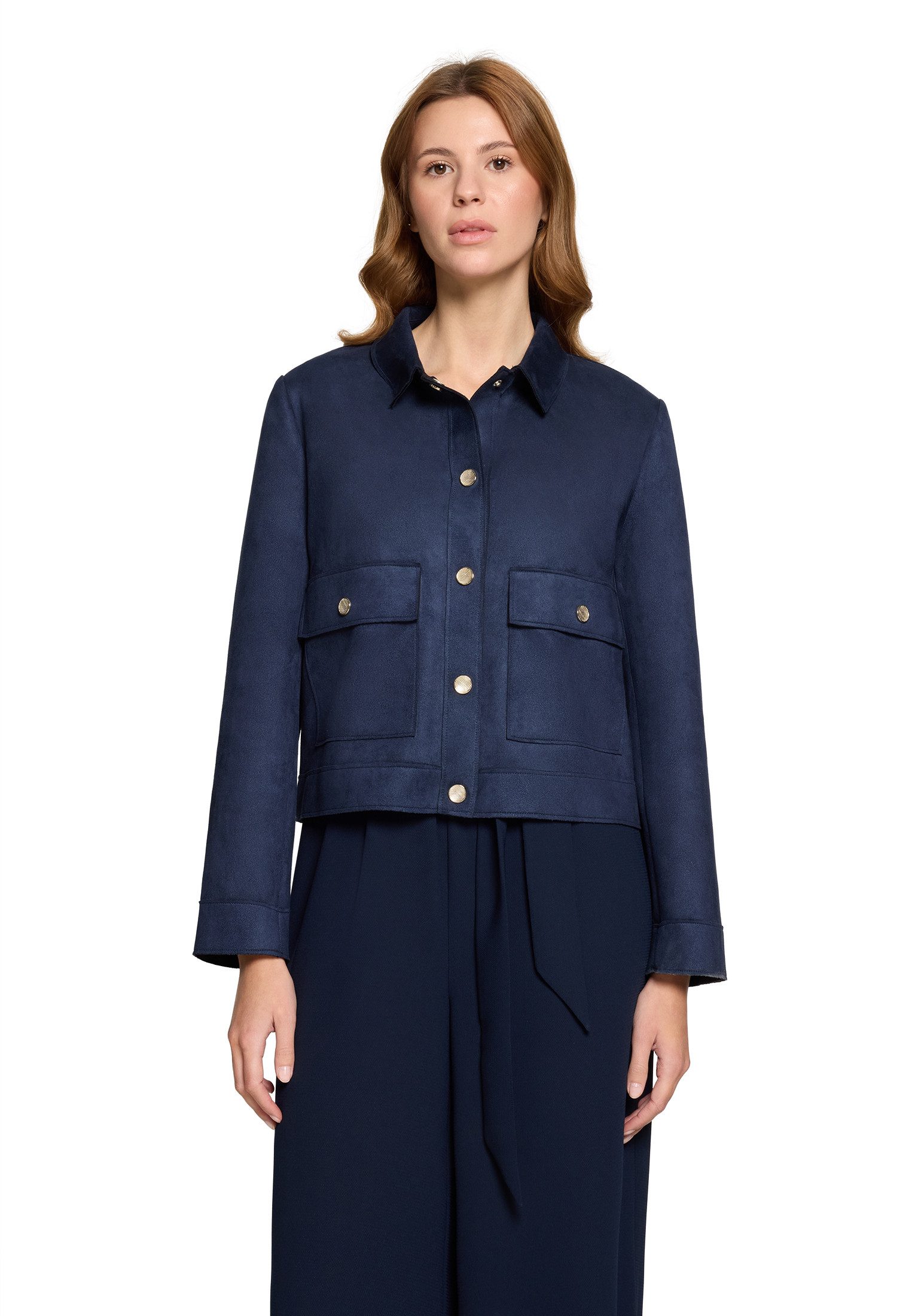 Betty&Co Sweatblazer Kunstfell-Jacke