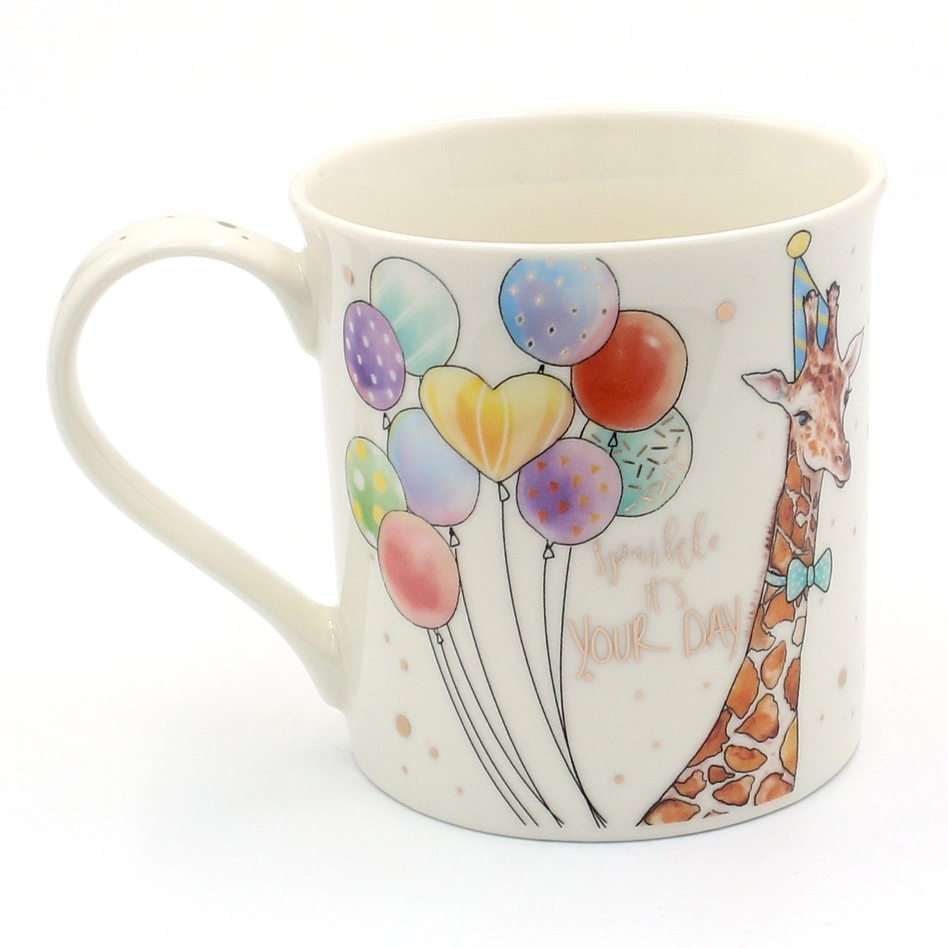Kaffeetasse bunt aus - Porzellan Tasse Porzellan Giraffe, Dekohelden24 Geburtstagstassen Kaffeebecher