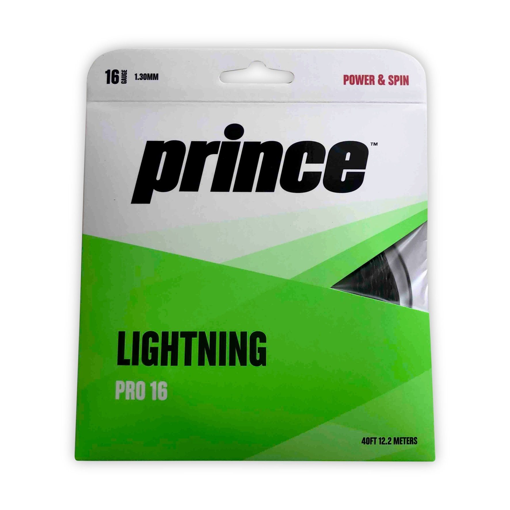 Tennissaite Lightning Pro (Power+Spin) 1,25mm schwarz 12m Set