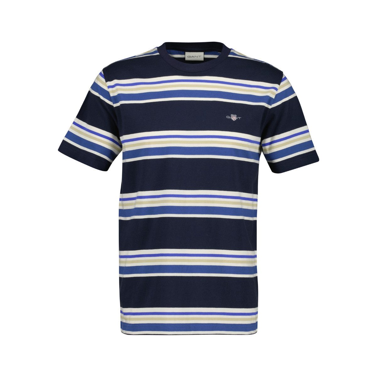Gant T-Shirt 2003420 Herren T-Shirt Multistripe SS