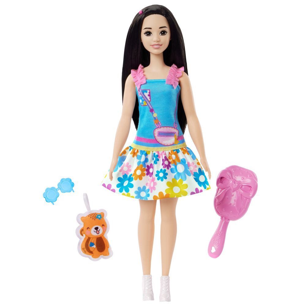 Barbie Anziehpuppe Puppe Renee My First Barbie mit Zubehör Mattel HLL22 günstig online kaufen