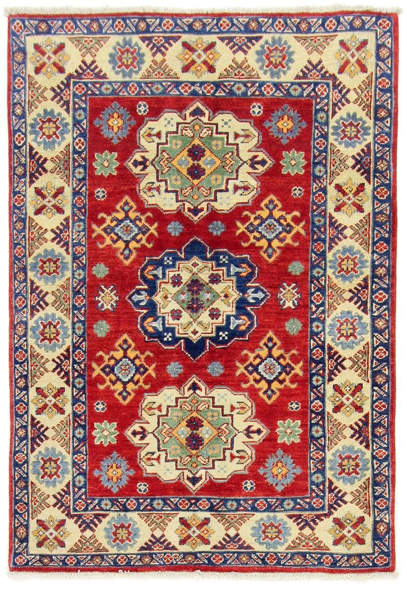 Orientteppich Kazak 103x145 Handgeknüpfter Orientteppich, Nain Trading, rechteckig, Höhe: 5 mm