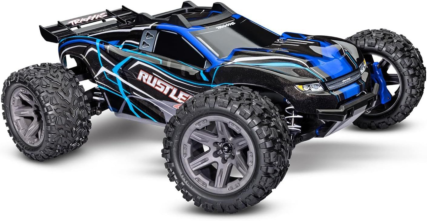 Traxxas Spielzeug-Auto Traxxas 67164-4-BLUE - RUSTLER 4x4 BL-2s RTR - BLAU günstig online kaufen