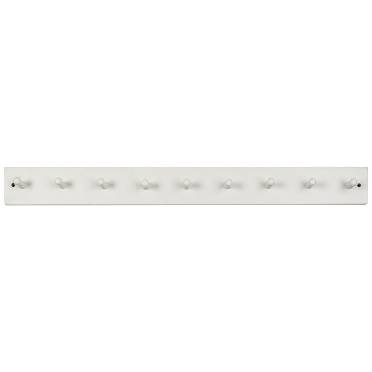 Ib Laursen Hakenleiste 9 Haken Weiß MDF Dänisches Design 90 cm Flur Schlafzimmer