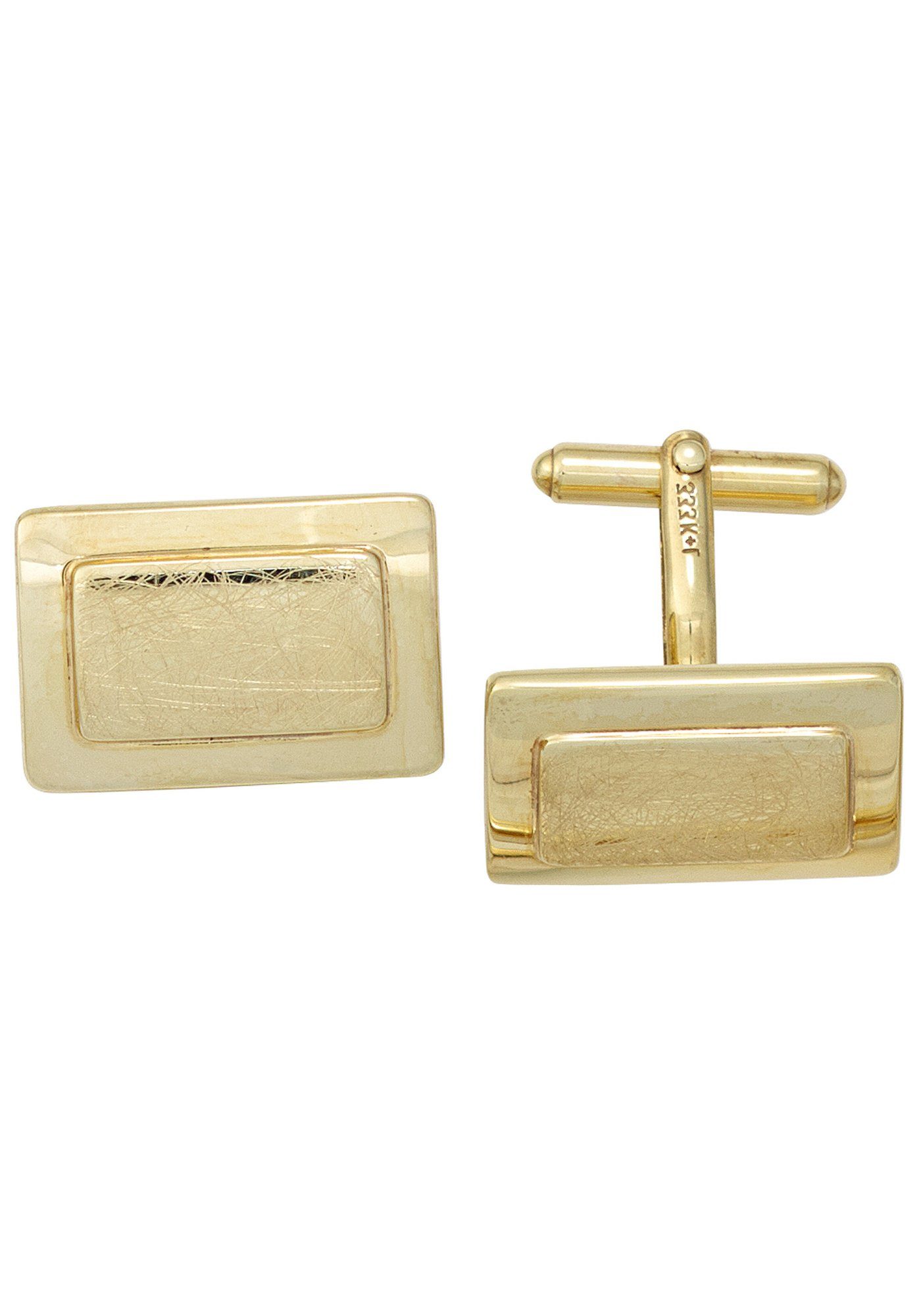 JOBO Запонки eckig rechteckig 20 mm, 8 Karat 333 Gold