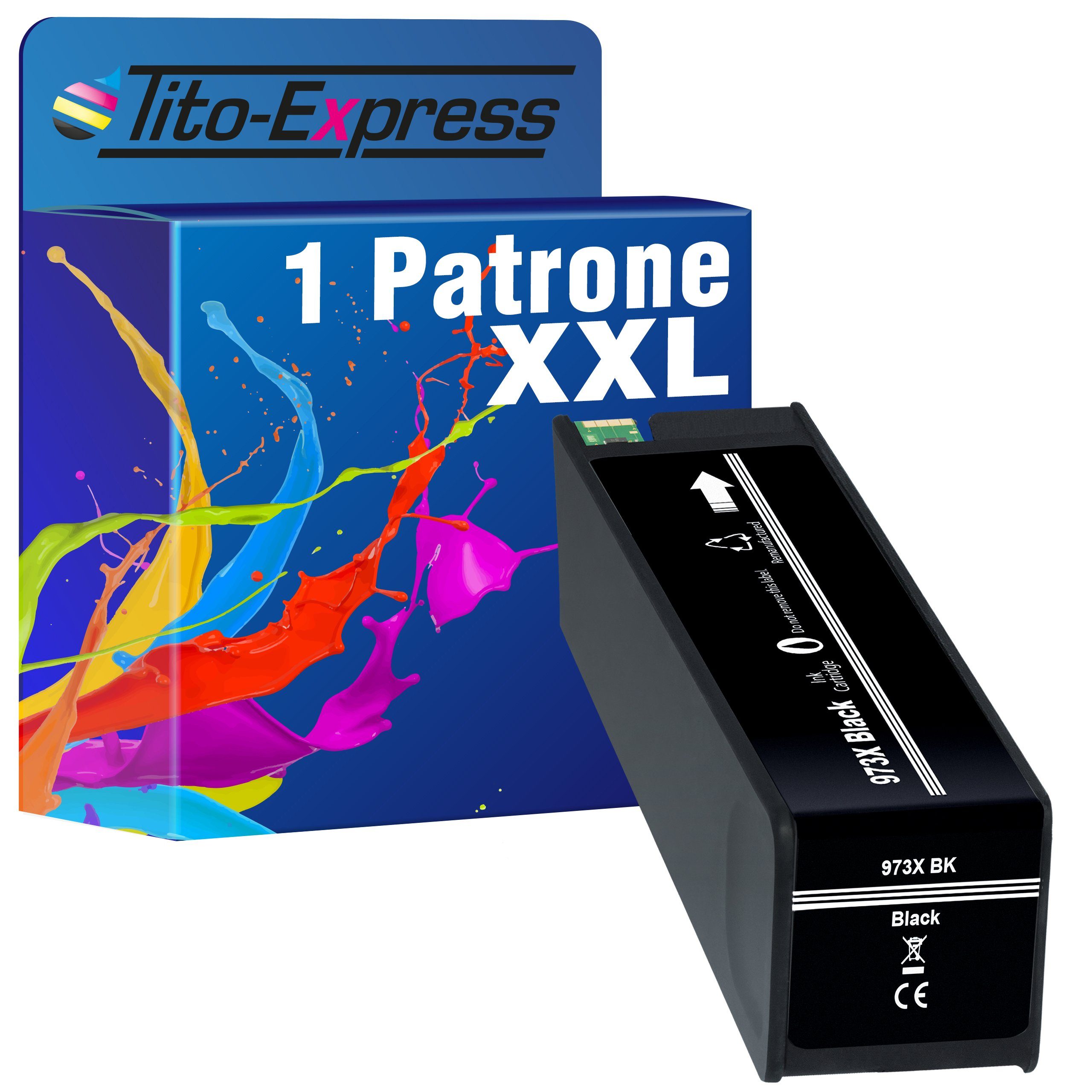 Tito-Express ersetzt HP 973 X 973X Black Tintenpatrone (für PageWide Pro 477dw 577dw 452dw 477dn 452dn 577z 552dw P55250dw)