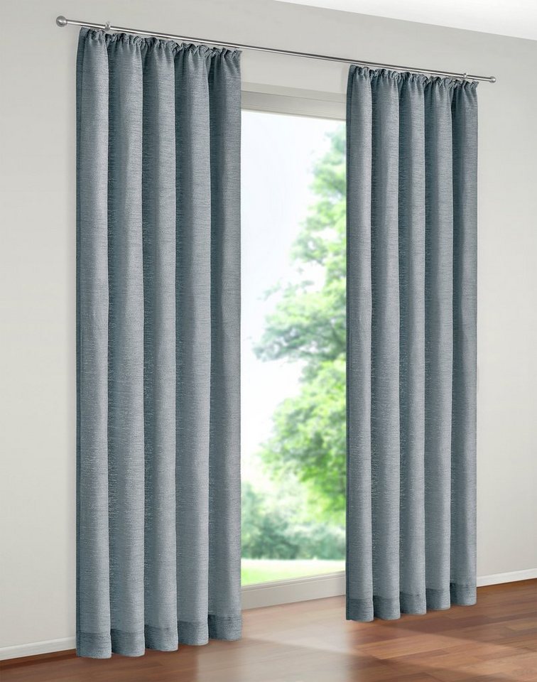 Wirth Vorhang Trondheim 234 g/m² (1 St), Kräuselband, blickdicht, Chenille