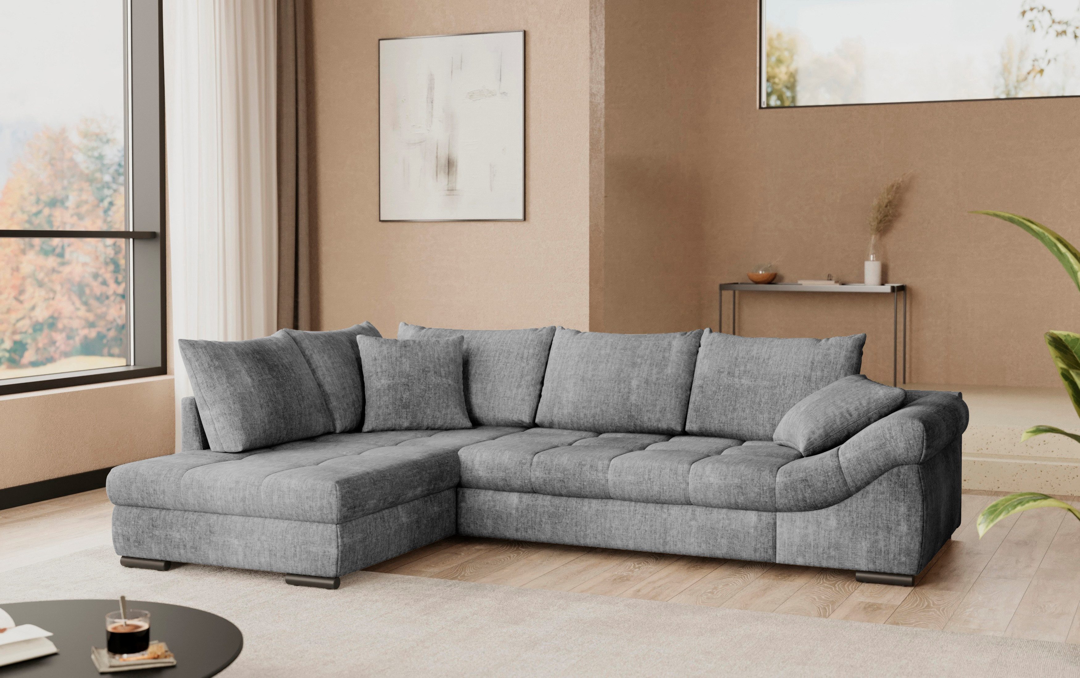 Mr. Couch Ecksofa "Allegro DuraFlex, L-Form" Hochschläfer-Bettauszug, Kalts günstig online kaufen