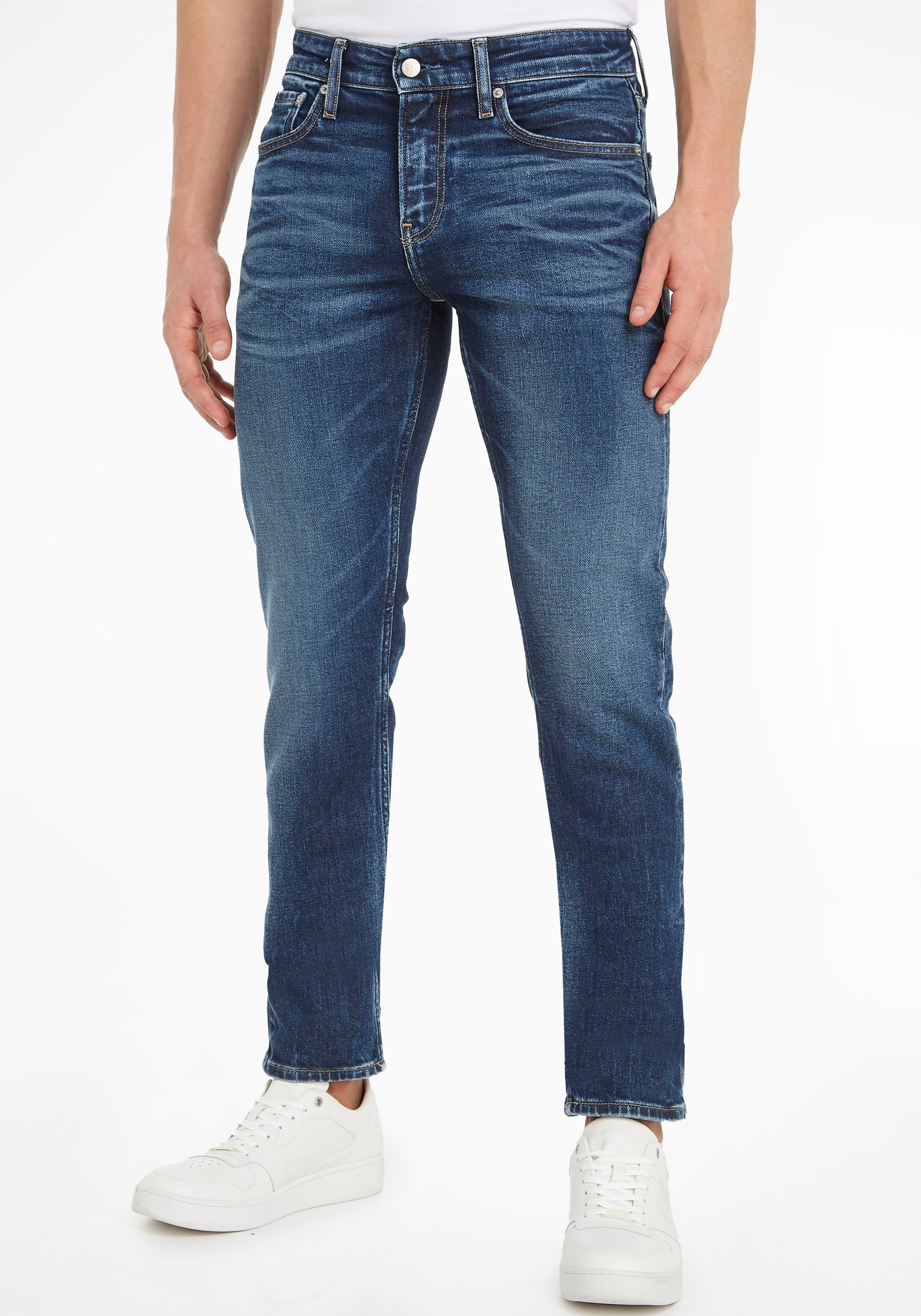 Calvin Klein Jeans Slim-fit-Jeans in 5-Pocket-Form Denim Dark