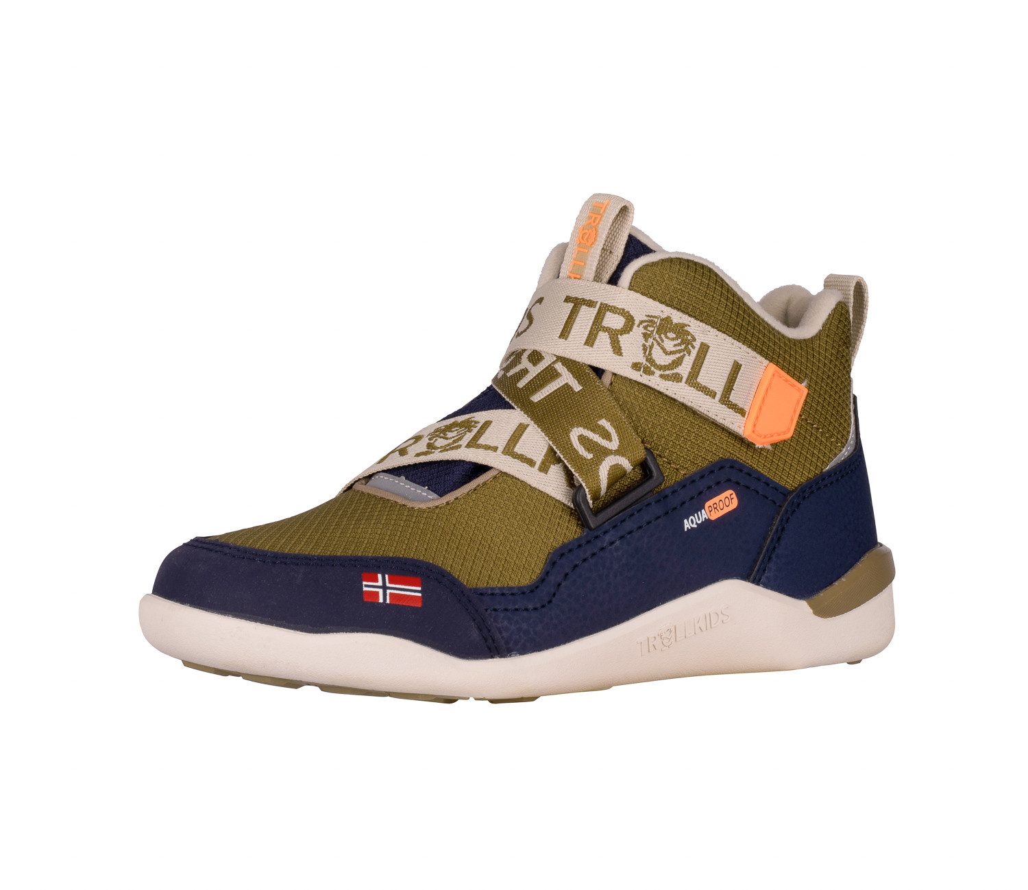 TROLLKIDS KIDS NORDFJORD BAREFOOT WINTER HIKER Barfußschuh wasserdicht, warmes Fleecefutter