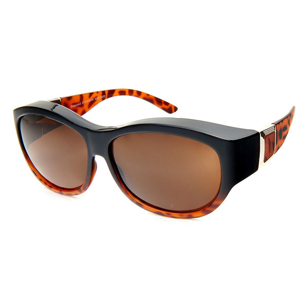 emeco Sonnenbrille Polarisierte Überzieh Sonnenbrille Überziehbrille Überbrille 5035 B-An