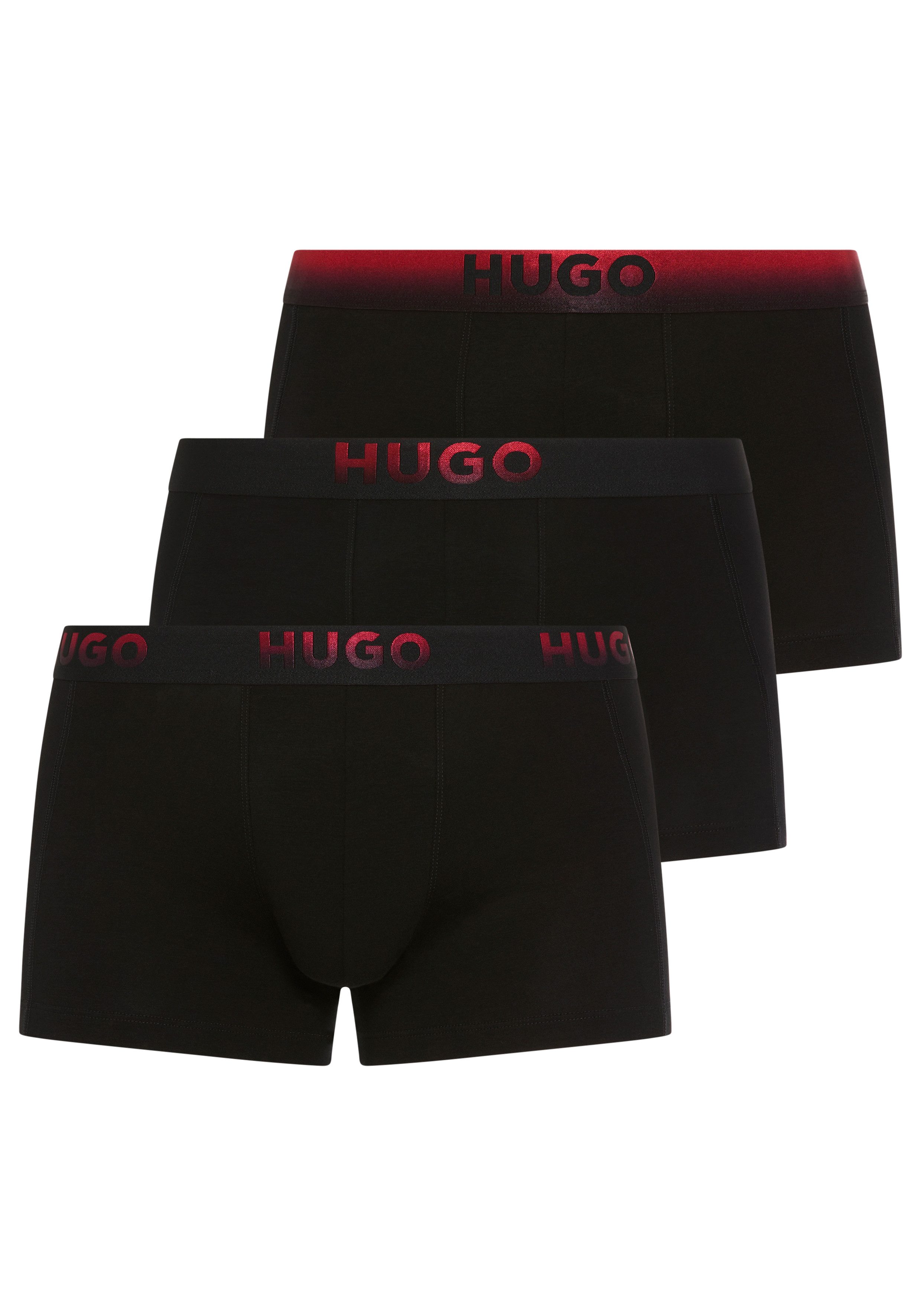 HUGO Trunk (3-St) elastischer, kontrastfarbener Bund günstig online kaufen