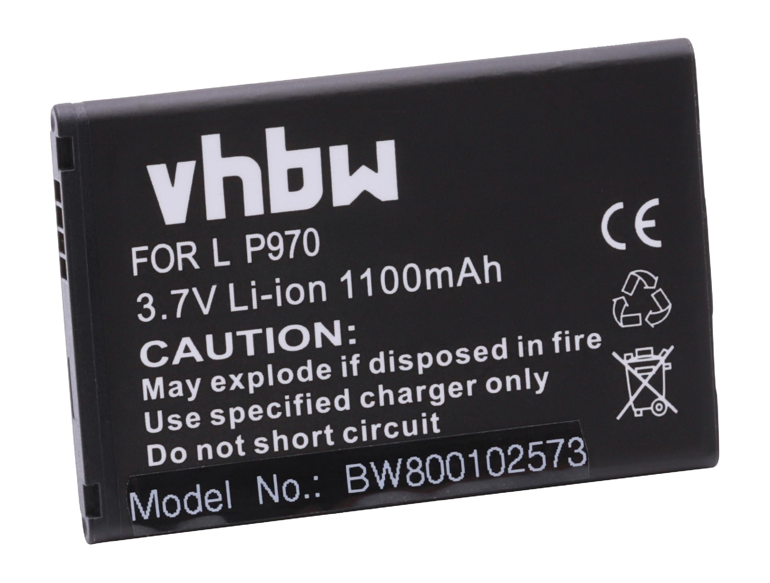 vhbw kompatibel mit LG Electronics C660 Pro Smartphone-Akku Li-Ion 1100 mAh (3,7 V)