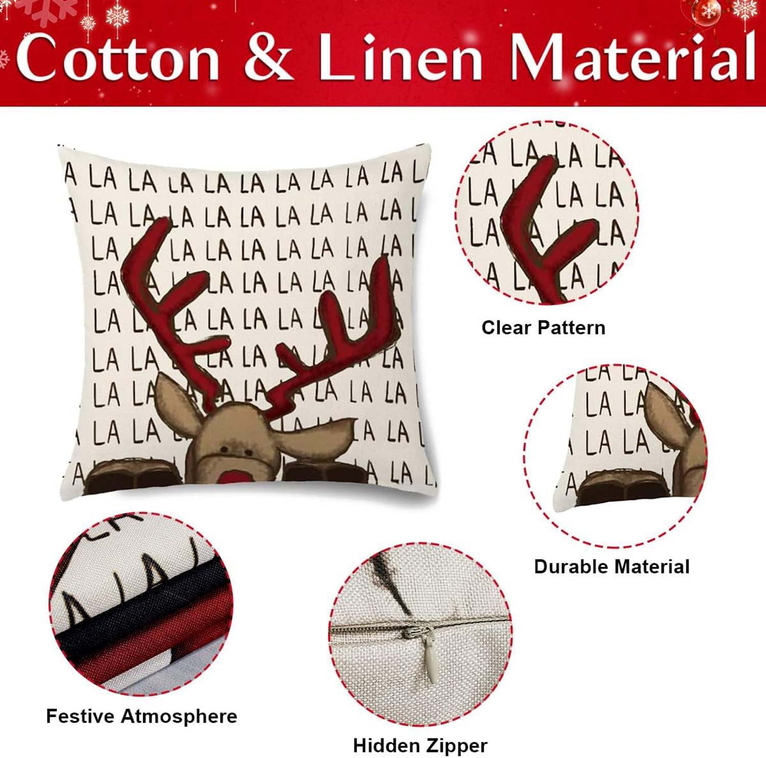trends for living Kissenbezug Weihnachten kissenbezug 45x45 cm 4 Stück Fein günstig online kaufen