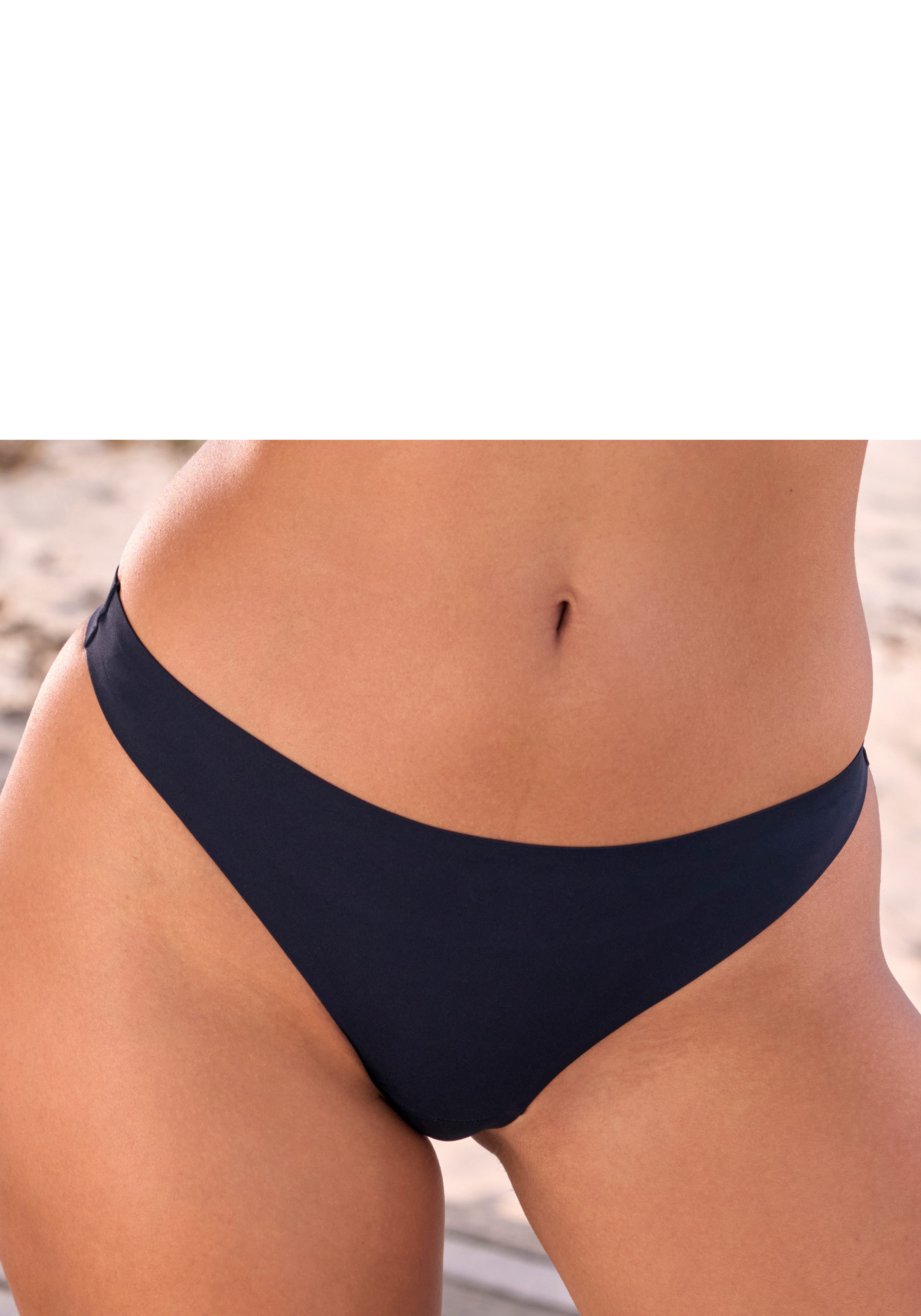 Nuance by Lascana String SEAMLESS, mit extraflachen, geklebten Kanten, nahezu unsichtbar