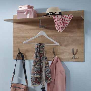 KADIMA DESIGN Wandgarderobe Garderobe Sonoma Eiche, modern, platzsparend & praktisch
