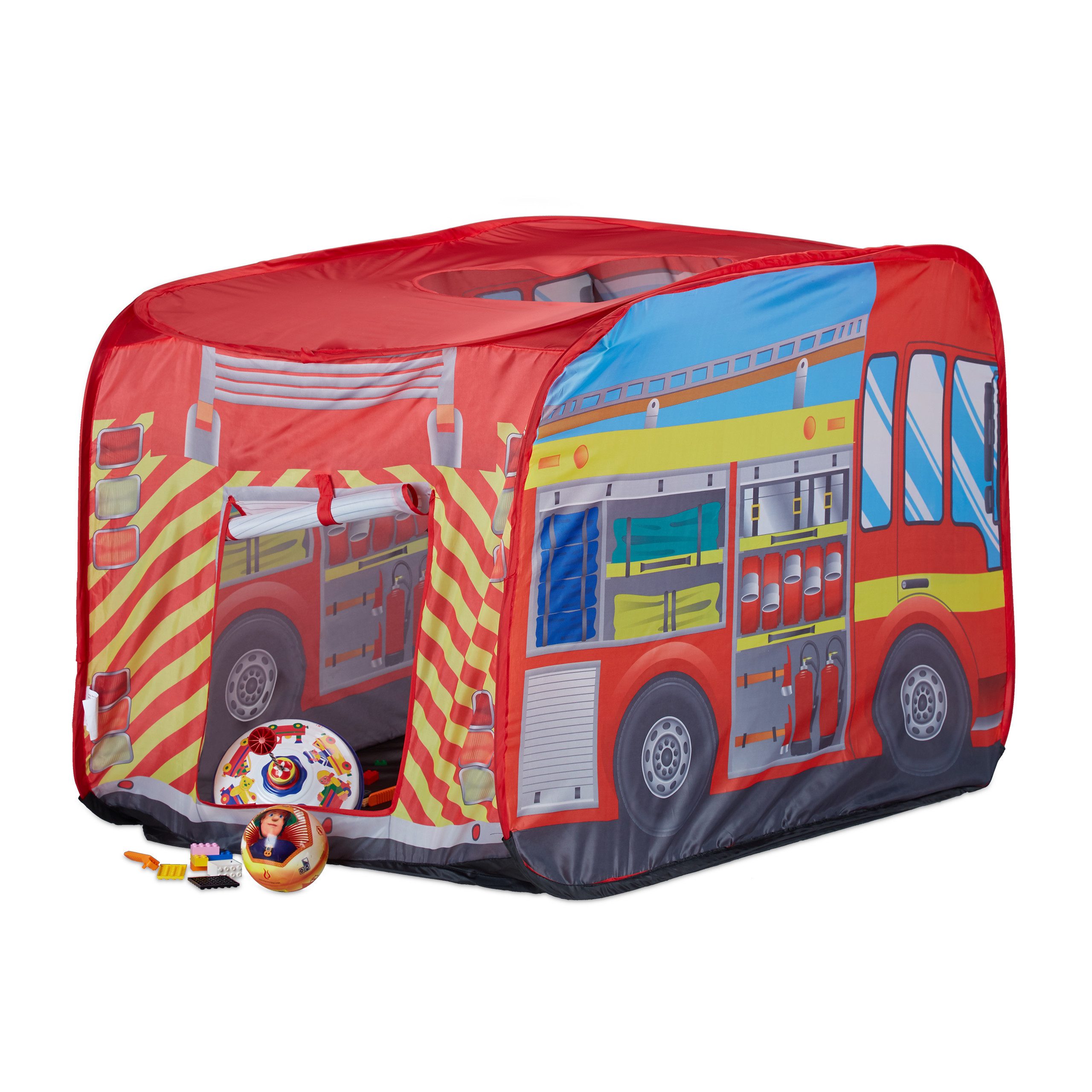 relaxdays Spielzelt Feuerwehr für Kind günstig online kaufen
