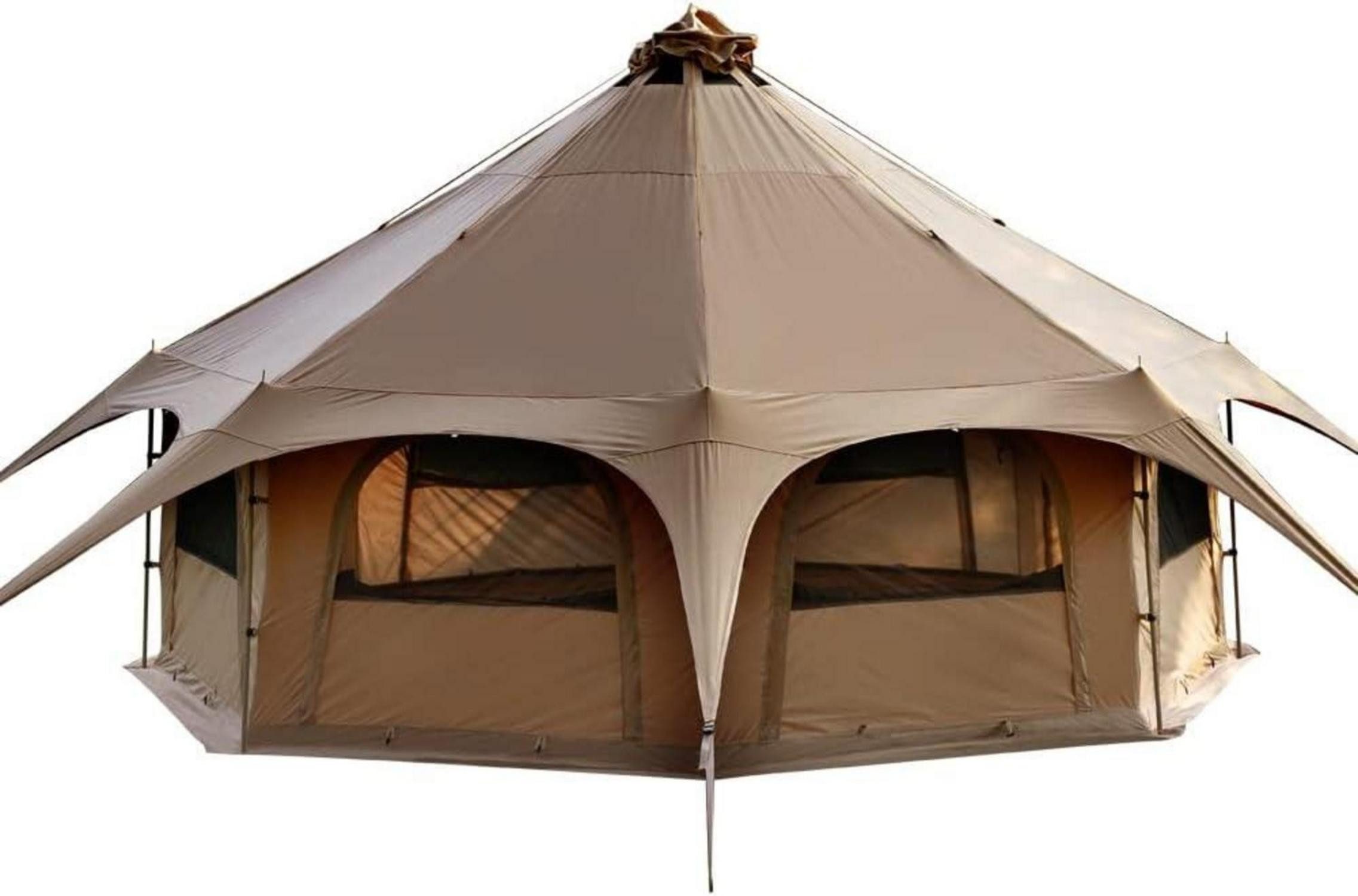 Tipi-Zelt Tipi Zelt Baumwolle 6-8 Personen Familienzelt Canvas Großes Glamping