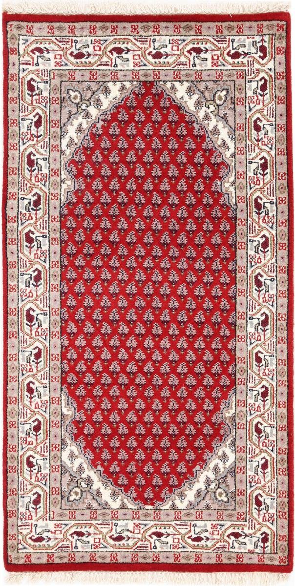 Orientteppich Indo Sarough 74x143 Handgeknüpfter Orientteppich Läufer, Nain Trading, rechteckig, Höhe: 15 mm