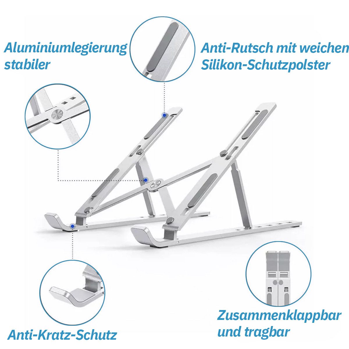 MOPUEA Laptoptisch Laptoptisch Faltbarer Laptop-Ständer 6 Winkel Tablet-Stä günstig online kaufen