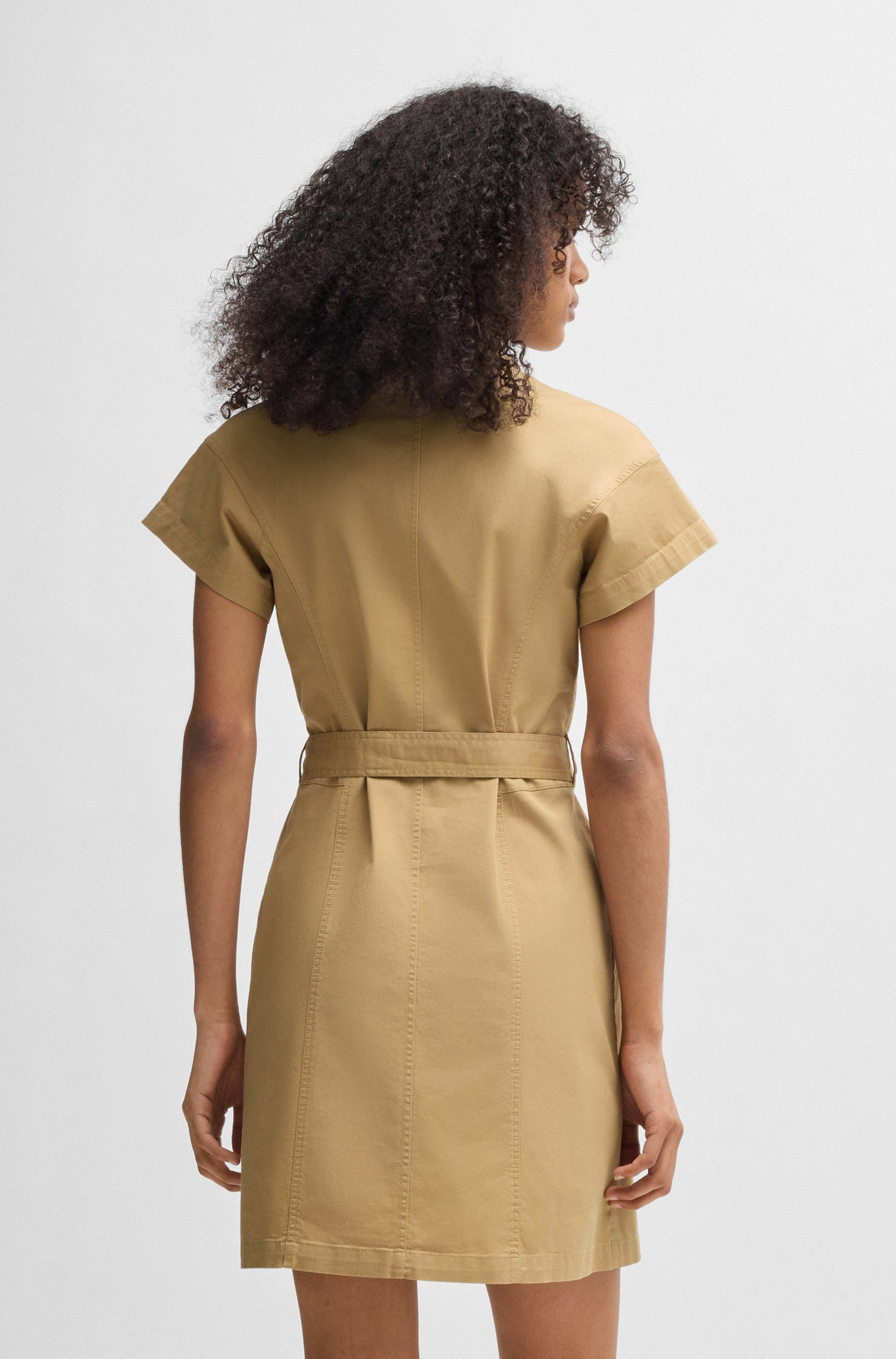 HUGO Blue Blusenkleid Kerami mit Zipper günstig online kaufen