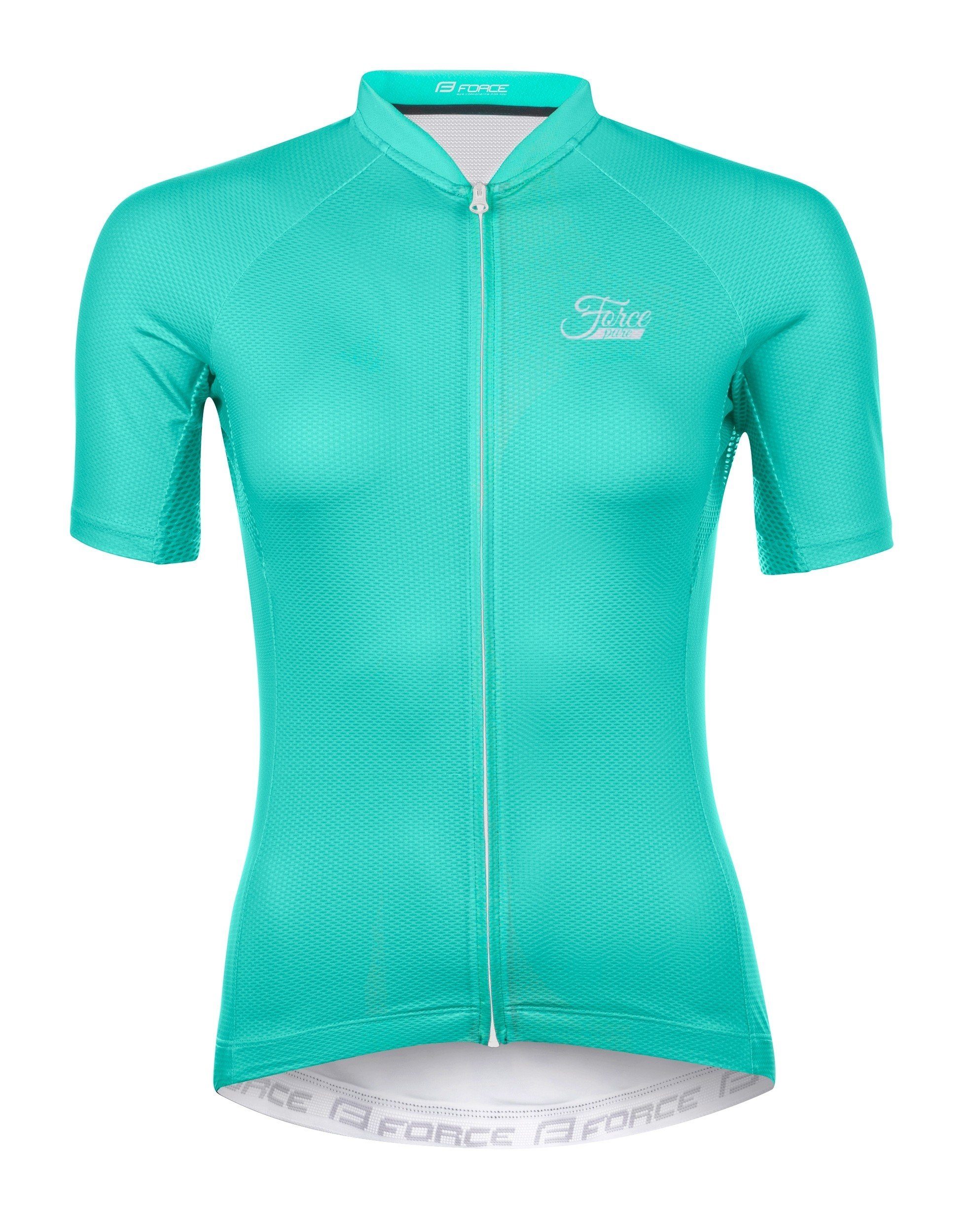 FORCE Radtrikot Jersey FORCE PURE Lady Kurzarm, türkis %%% *