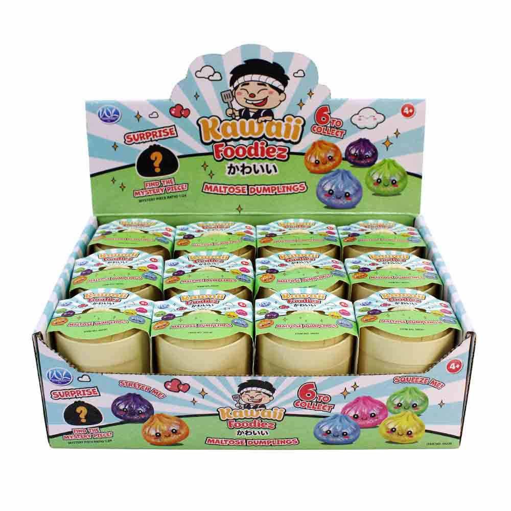 Whitehouse Leisure International Ltd Spielfigur Squishy Dumpling glitzernd in Blindbox - ca. 5,5 cm, (1-tlg)