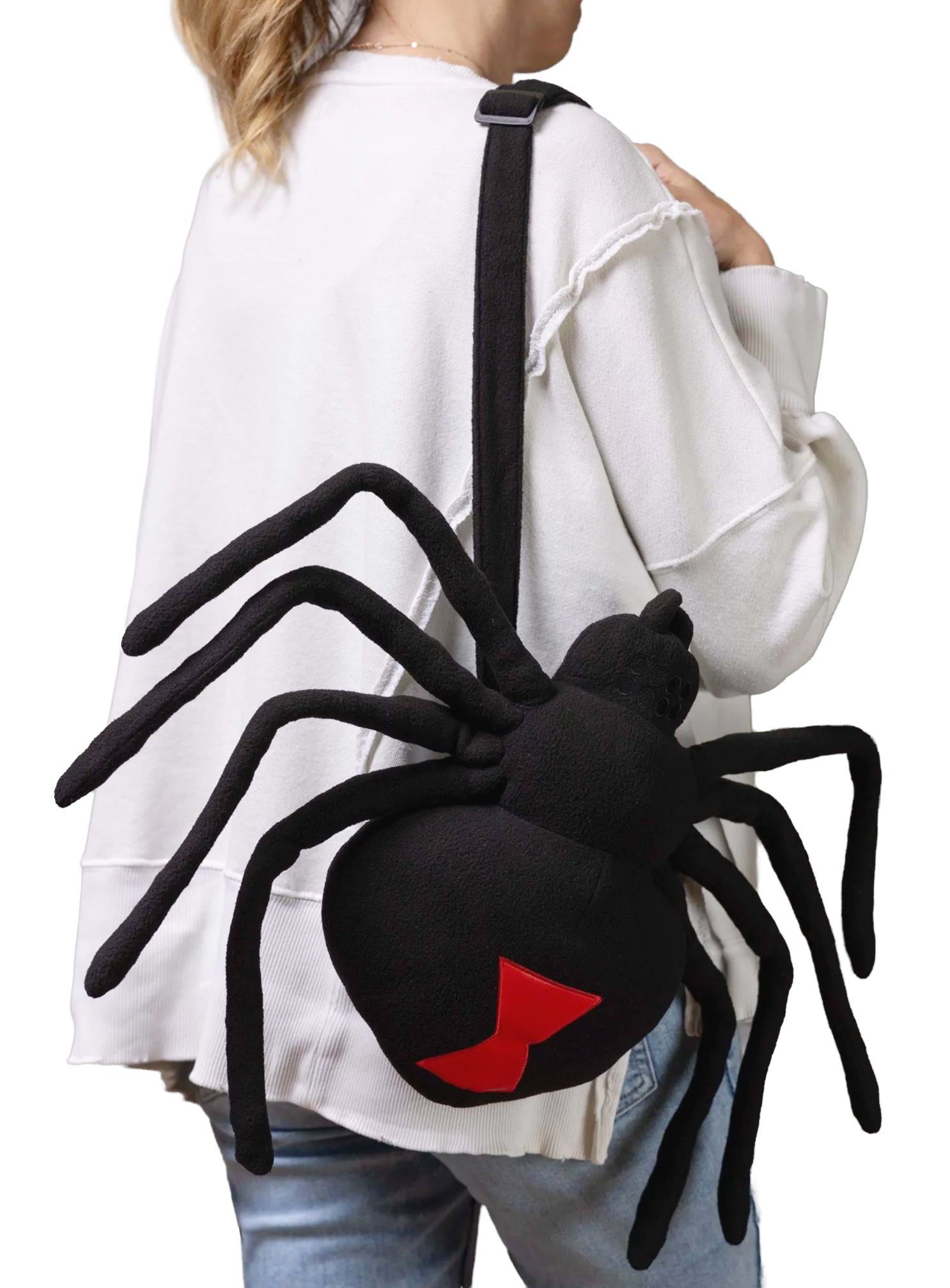 Elope Kostüm Riesenspinne Handtasche, Gruselige Kostümtasche für Halloween-Hexen