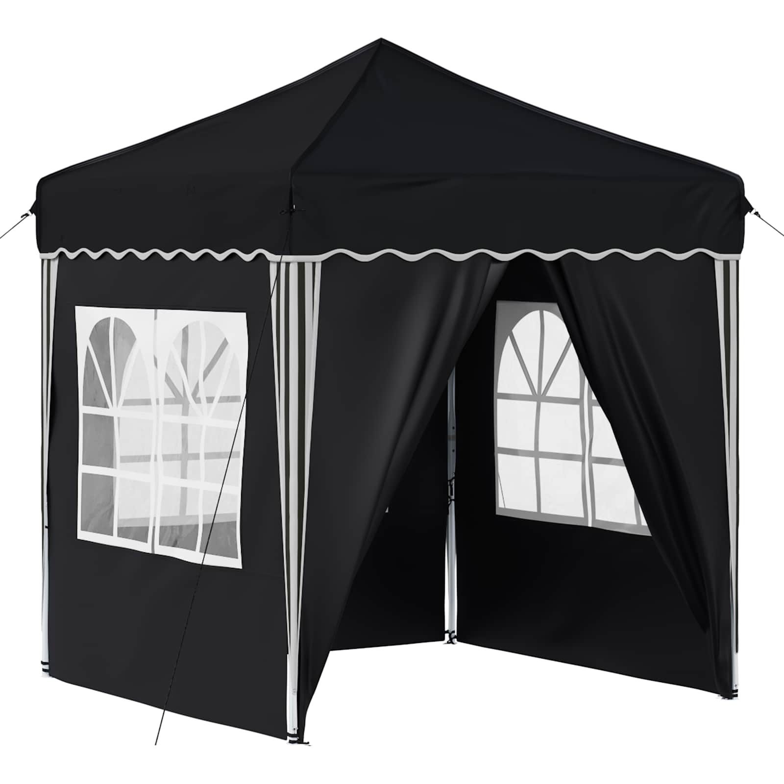vidaXL Partyzelt Pop-up Partyzelt 195 x 195 x 245 cm Anthrazit Oxford-Stoff