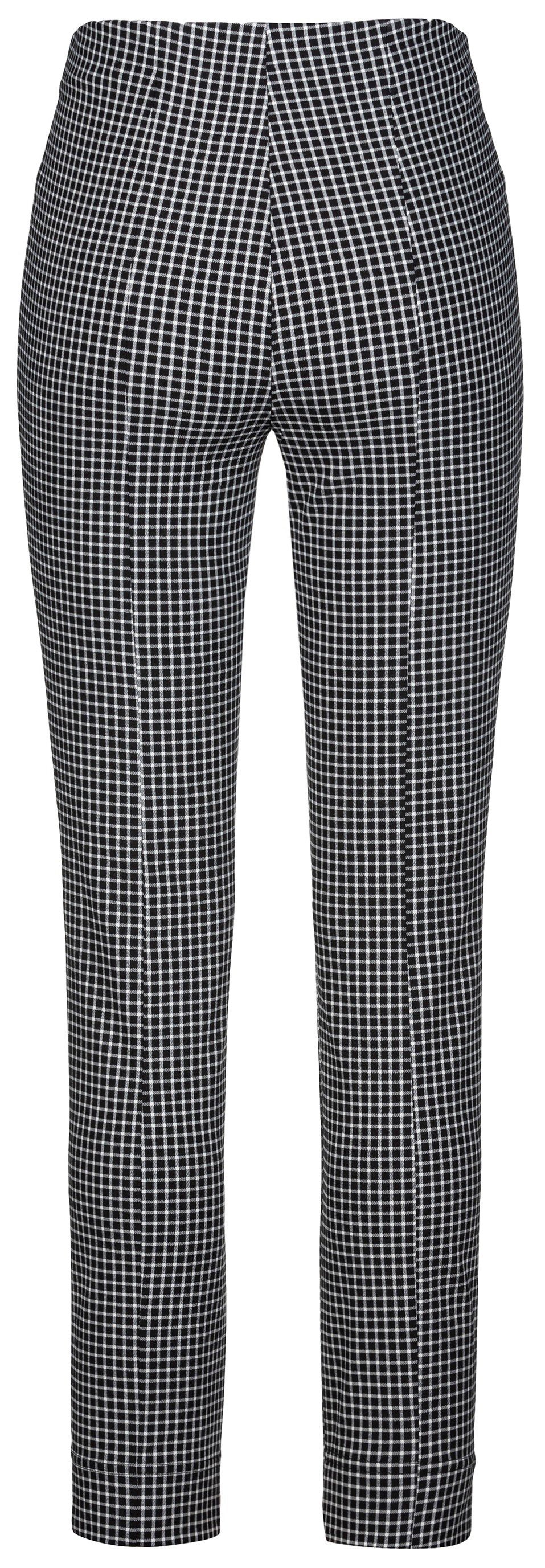 Stehmann Stretch-Hose Loli-742-13050, im Karomuster, innen angeraut angeraute Hose