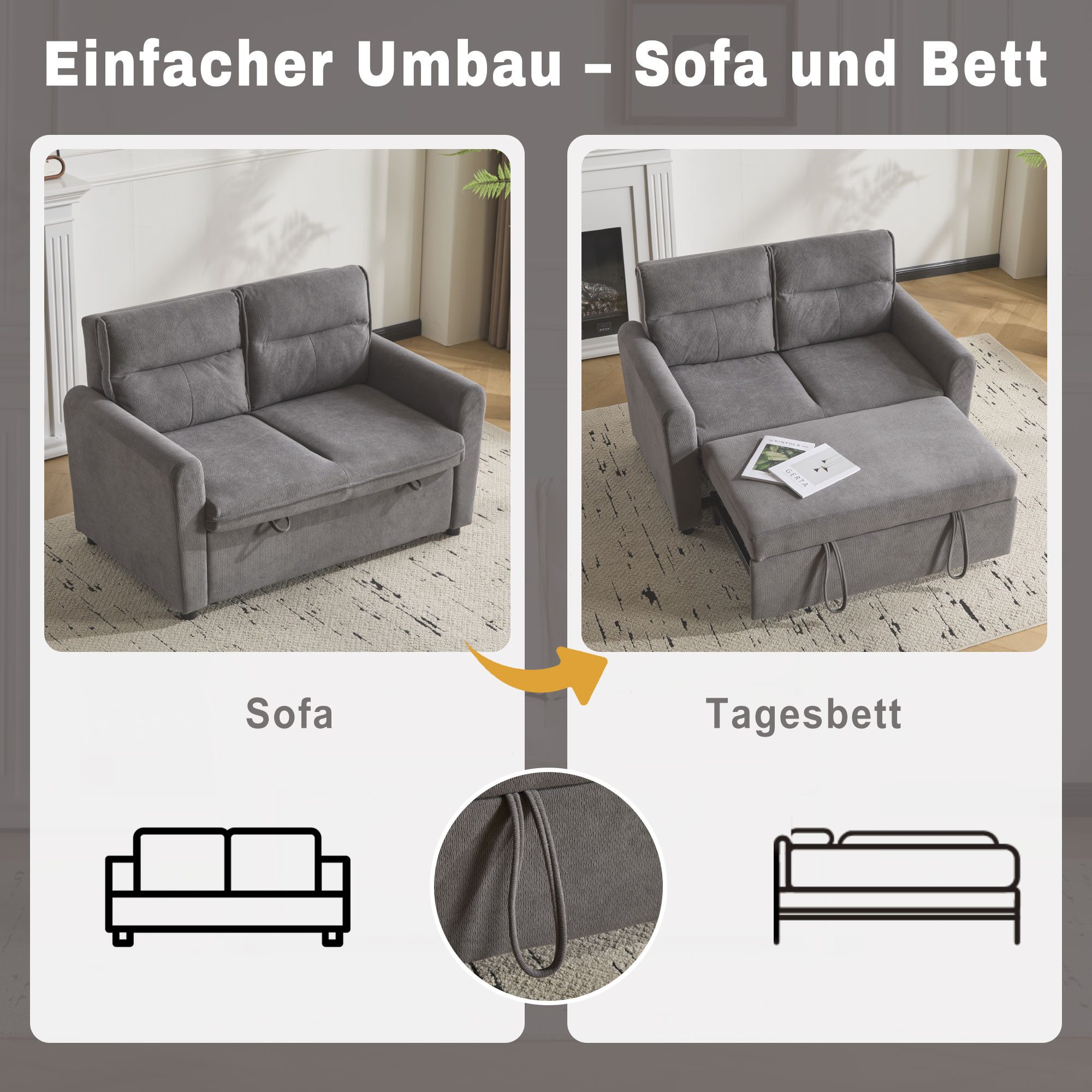 i@home Schlafsofa Komfort 2-Sitzer Sofa mit günstig online kaufen