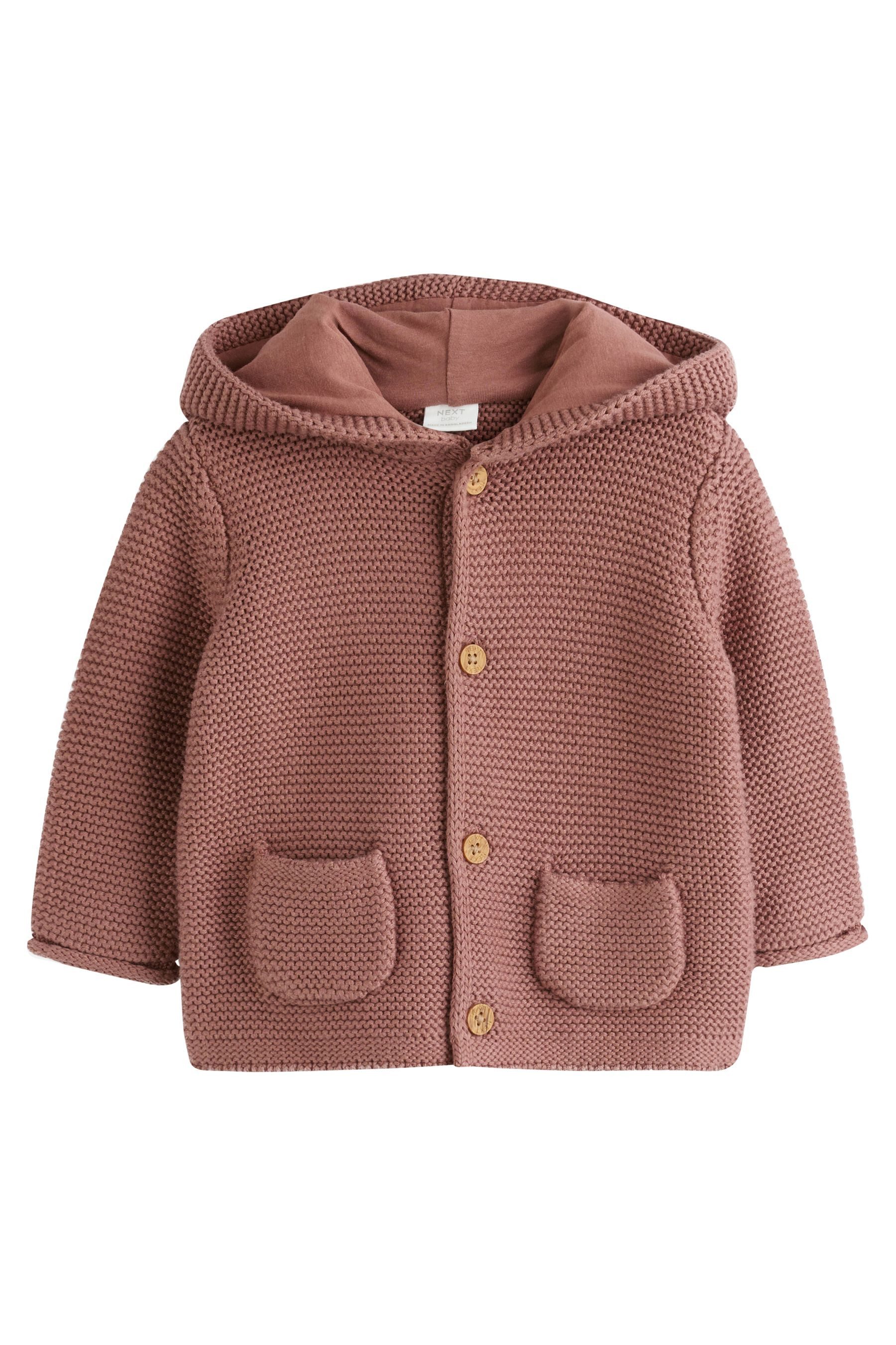 Next Strickjacke Baby Strickjacke mit Kapuze (1-tlg)