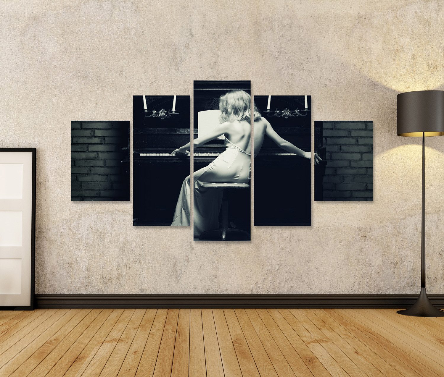 islandburner Leinwandbild Klavier Bilder günstig online kaufen