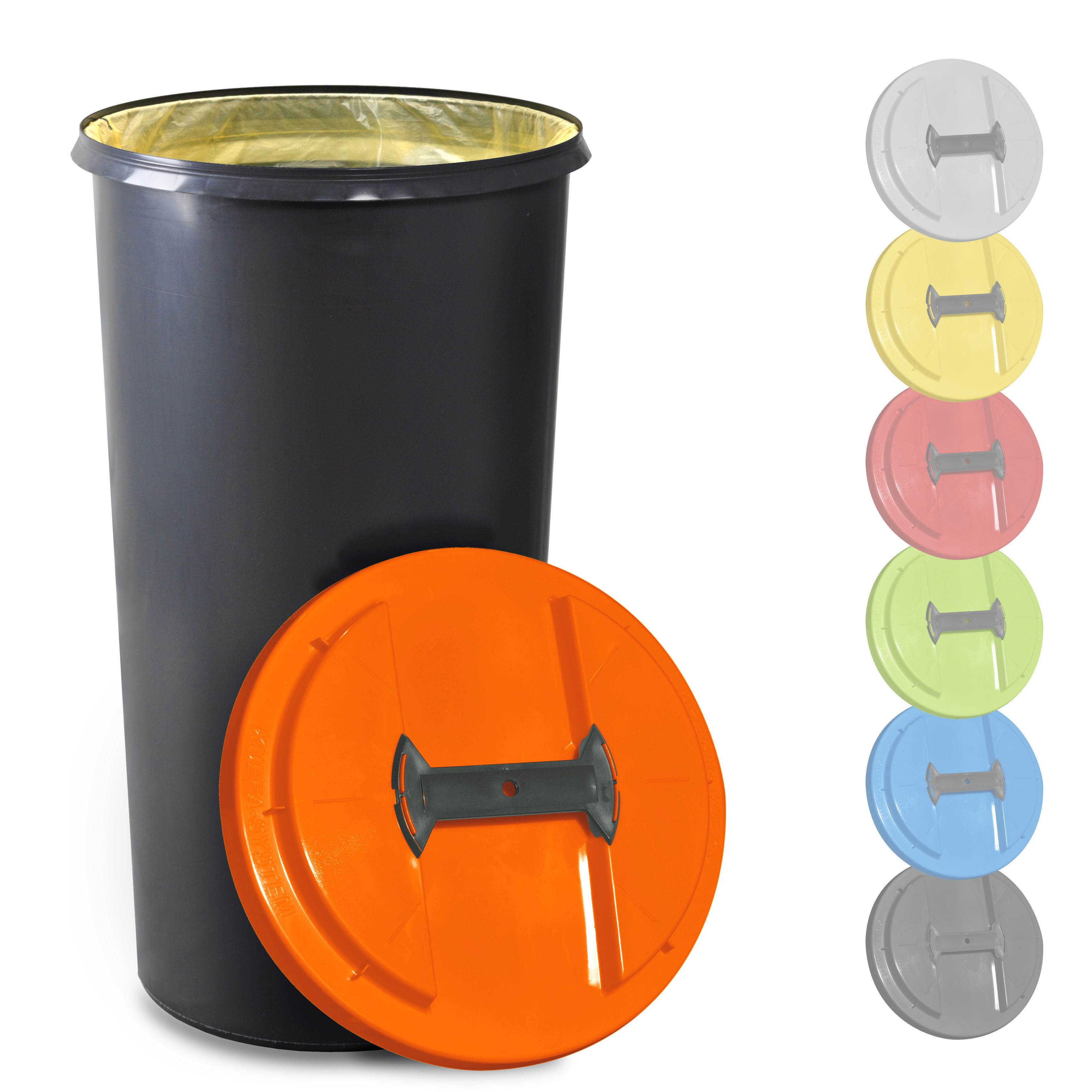 KUEFA Müllsackständer BSC 60L Mülleimer Gelber Sack, inkl. Klemm-Ring, UV-beständig