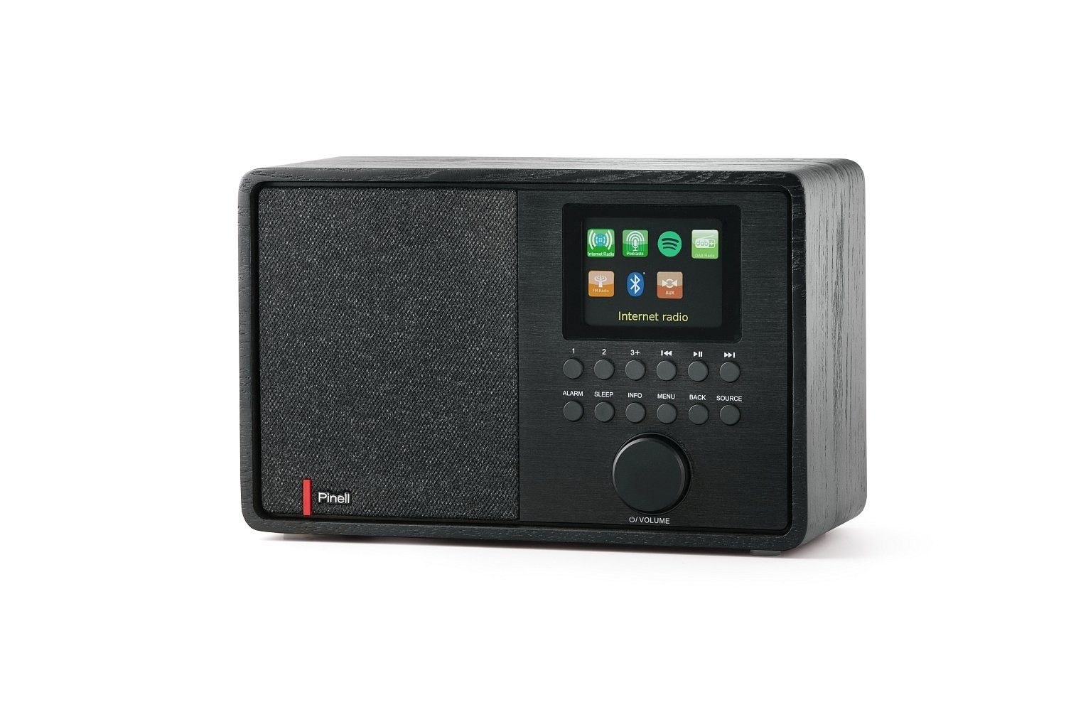 Pinell Supersound 202, Bluetooth 5.0 Internet-Radio (FM/DAB+, Senderspeicher  AUX 3.5 mm Klinke, Musik-Streaming)