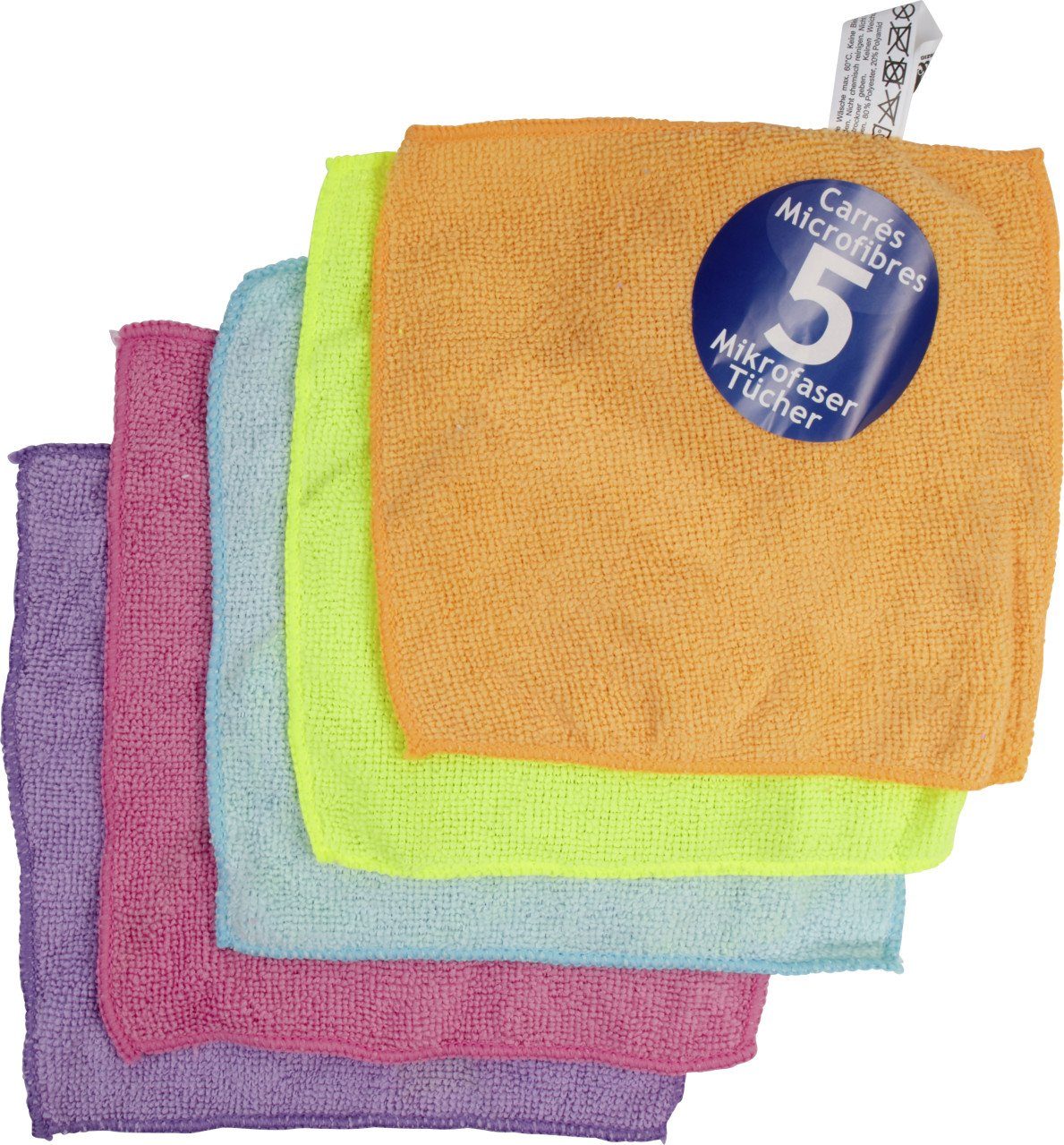 meister Broszio Sauber Meister Mikrofasertücher 5 Stück, Reinigungstücher (Metall)