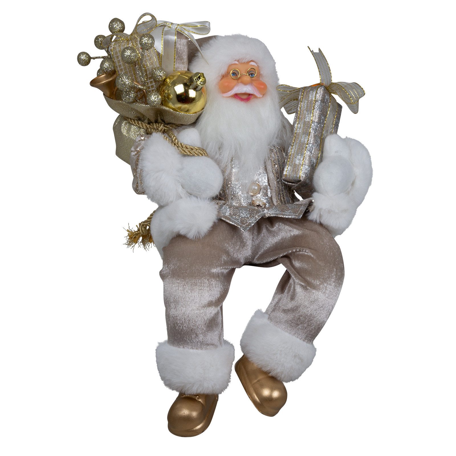 Christmas Paradise Weihnachtsmann Weihnachtsmann Kantenhocker 30cm (1 St), Weihnachtsdeko