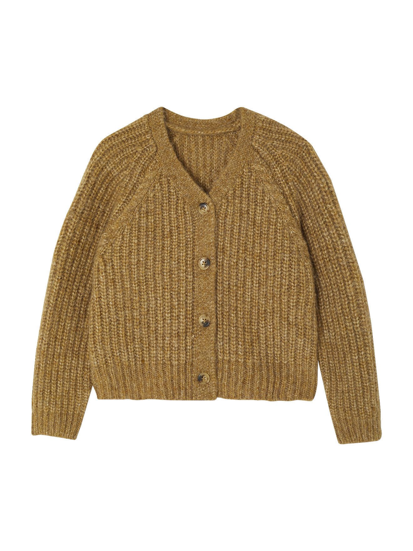 Strickjacke Mädchen Strickjacke mit Knopfverschluss