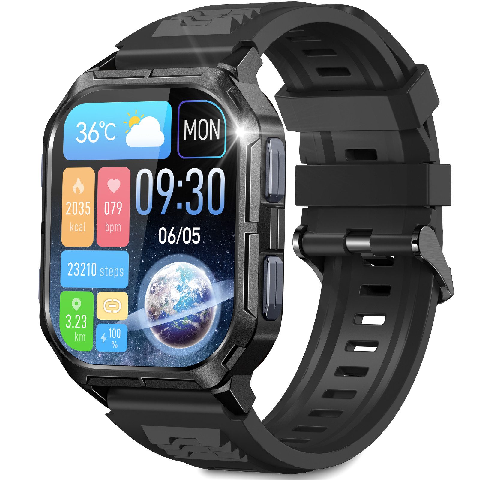 LAGENIO 4G Kinder Smartwatch, Kinderuhr mit GPS, HD-Videoanrufe und 4G-Anrufe Smartwatch (IPS-Farb-Touchscreen cm/1.7 Zoll), für Mädchen Jungen 3-16 Jahre.