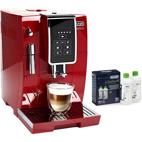 De'Longhi Kaffeevollautomat Dinamica ECAM 358.15.R, Sensor-Bedienfeld, inkl. Pflegeset im Wert von € 31,99 UVP