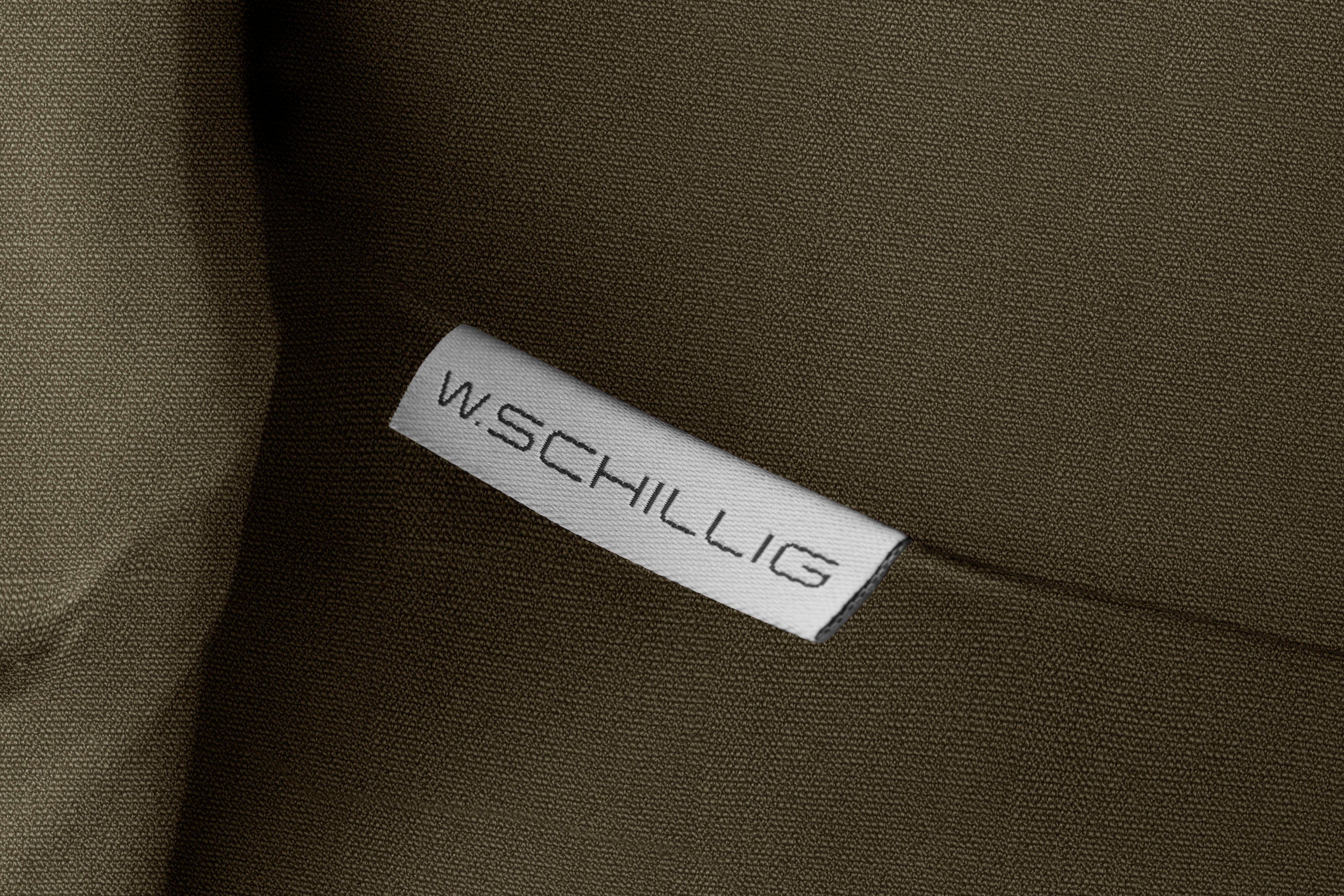 W.SCHILLIG in sherry, 2-Sitzer Breite Schwarz, 194 Metallfüße cm Kopfstützenverstellung,