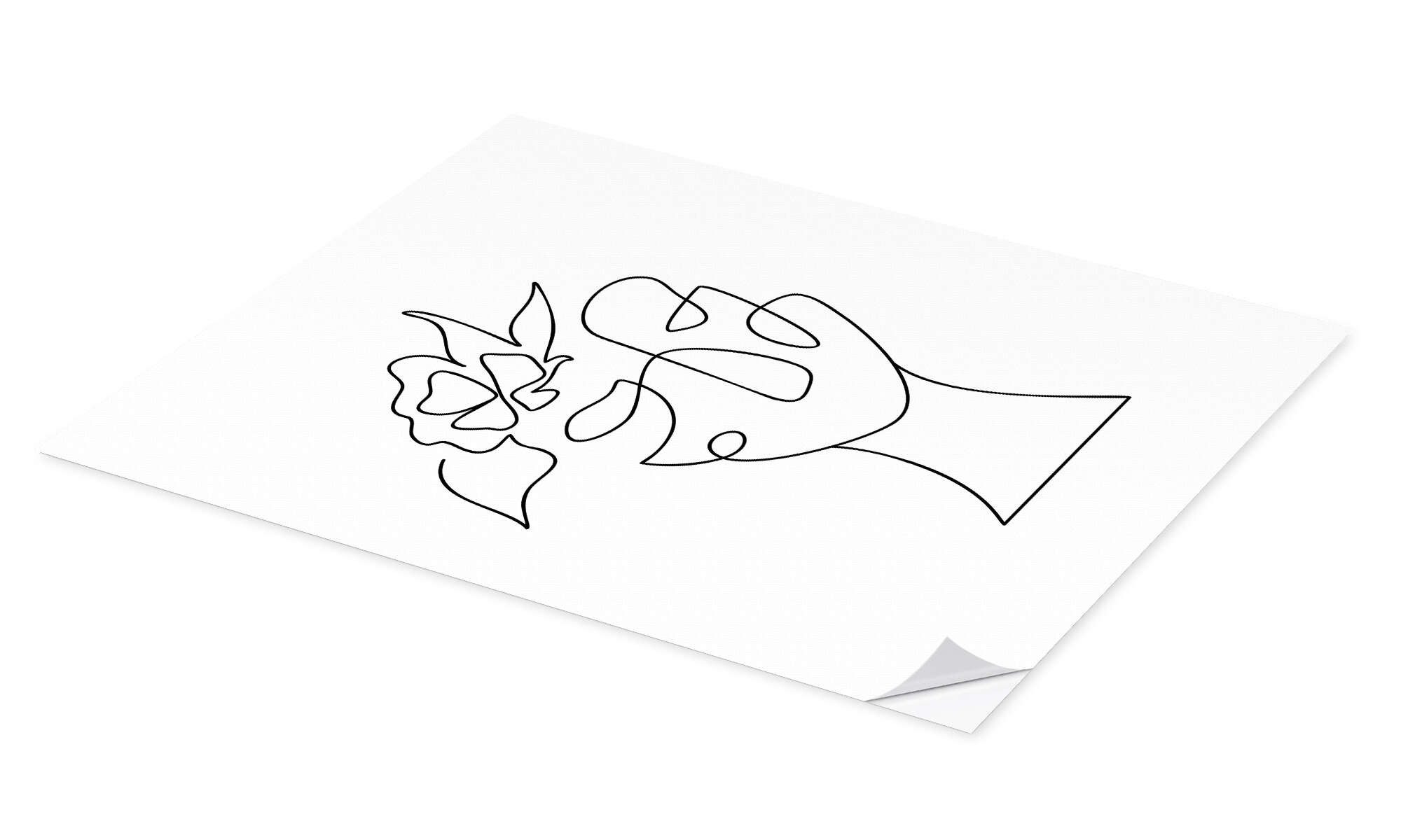 Posterlounge Wandfolie, Das Gesicht der Blume, günstig online kaufen