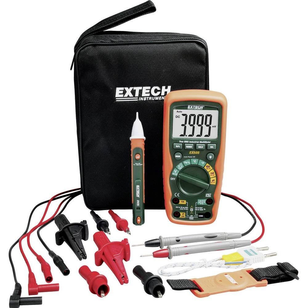 Extech Multimeter »Multimter KIT«, (Multimeter EX505 · Spannungsprüfer