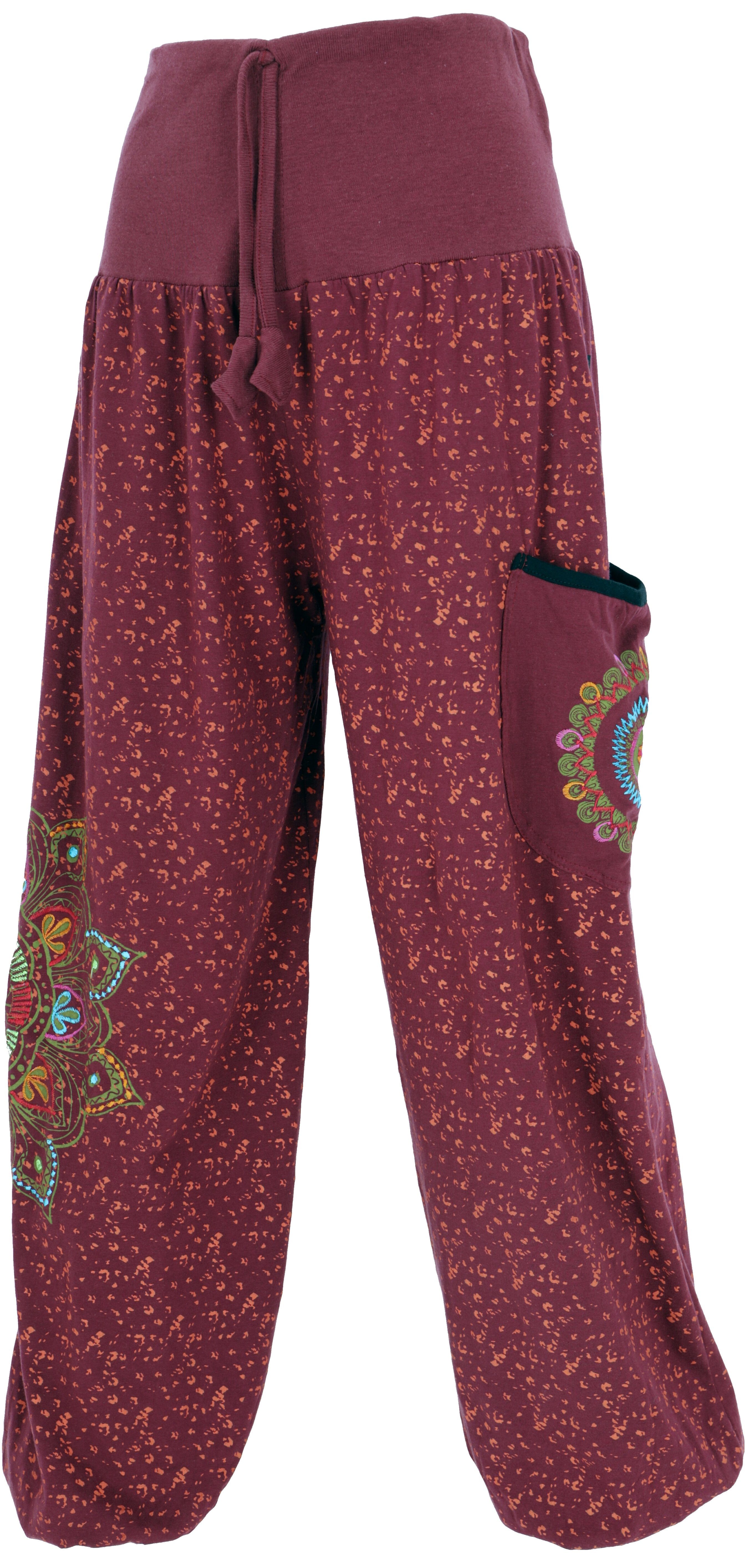 Guru-Shop Relaxhose Weite Pluderhose mit breitem günstig online kaufen