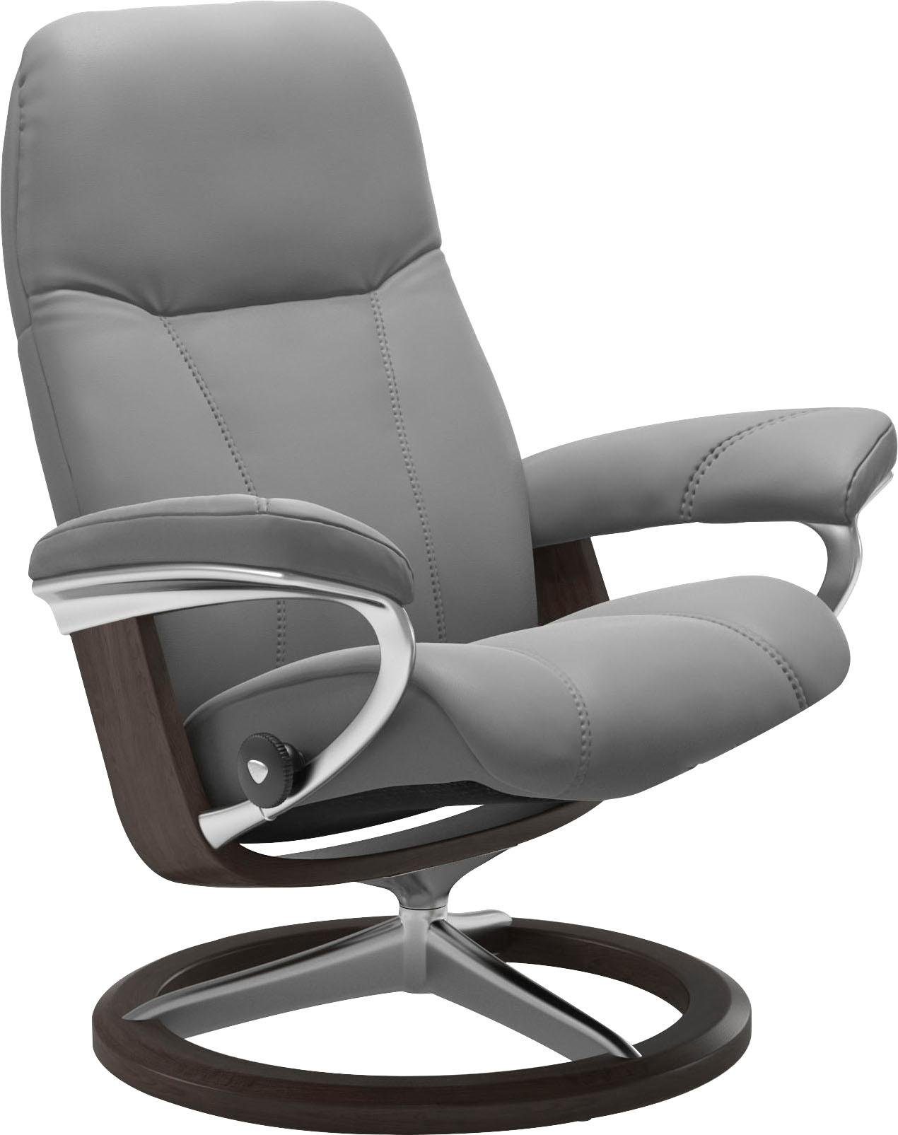 S, Stressless® Gestell Signature mit Base, Größe Wenge Consul, Relaxsessel
