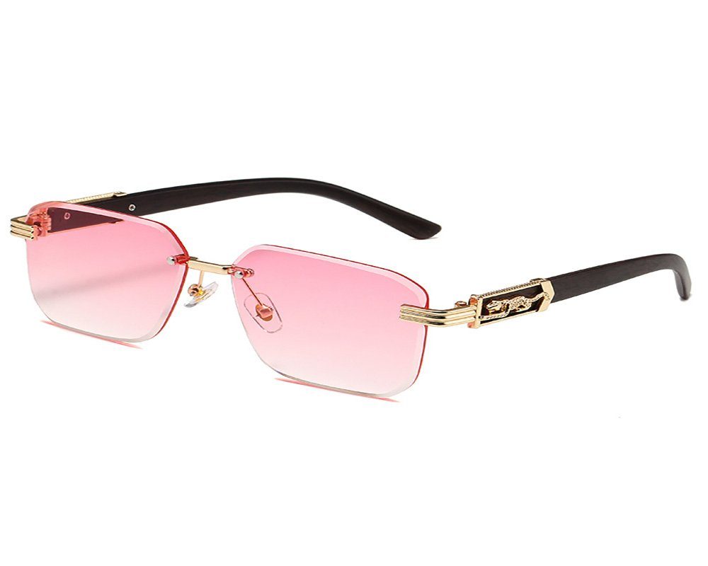 Deliana.makeup Sonnenbrille Retro-Sonnenbrillen, coole polarisierte Brillen, UV400 UV-Schutz Sonnenbrille ist sowohl für Männer als auch für Frauen geeignet rosa